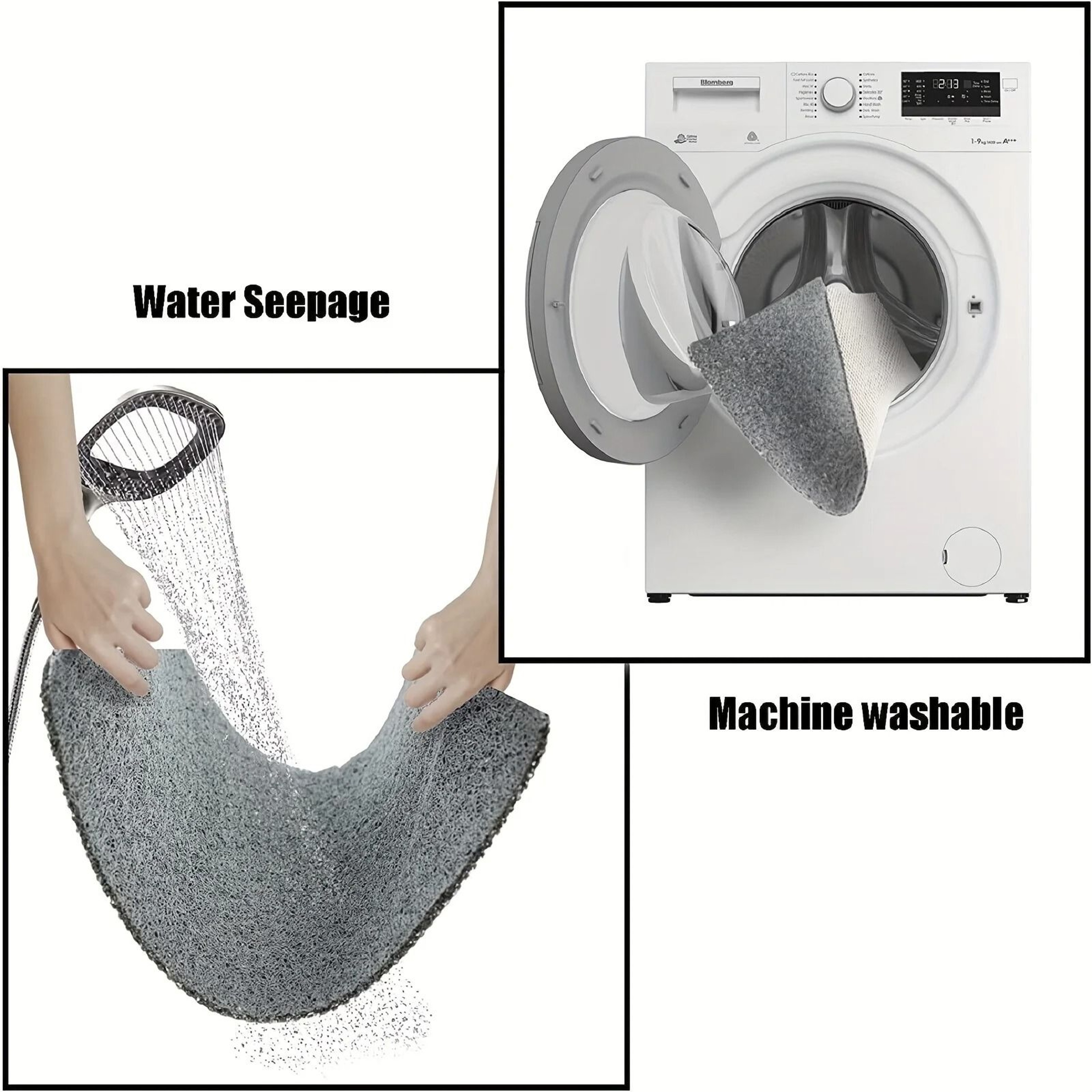 Absorbent NonSlip Bathroom Floor Mats  Door Rugs 5