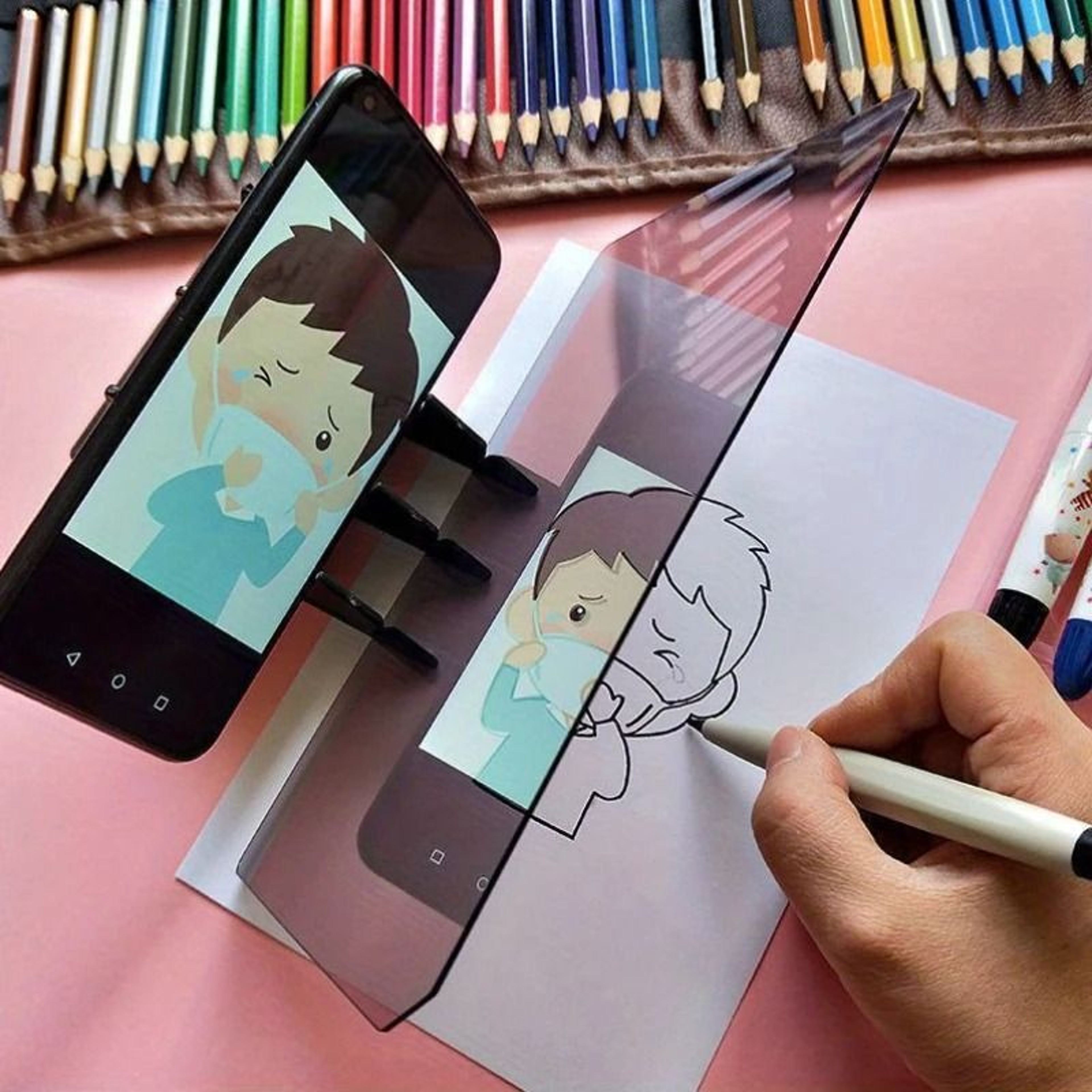65Inch Optical Clear Image Drawing  Tracing Board 1