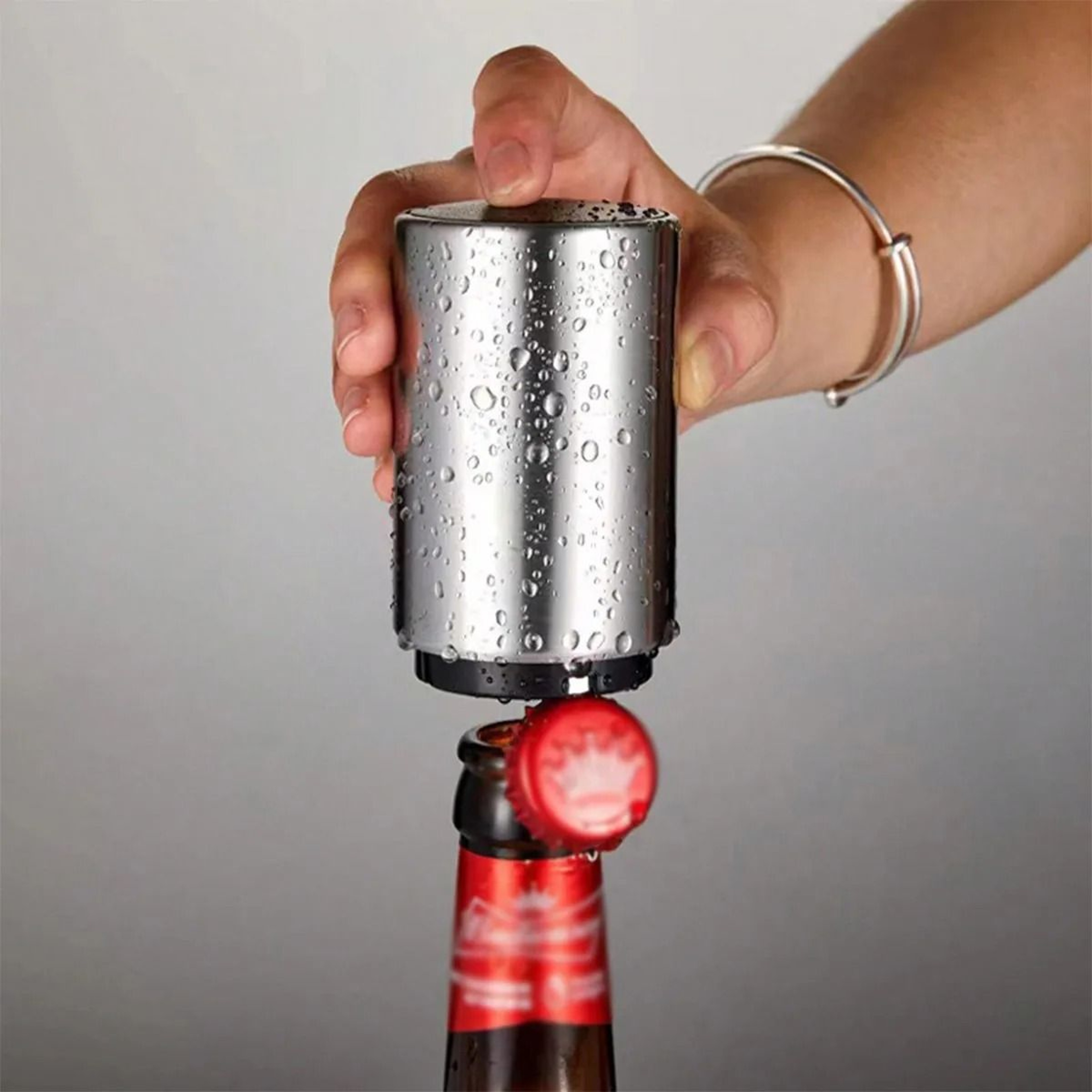 Stainless Steel Automatic Beer Bottle Opener 3