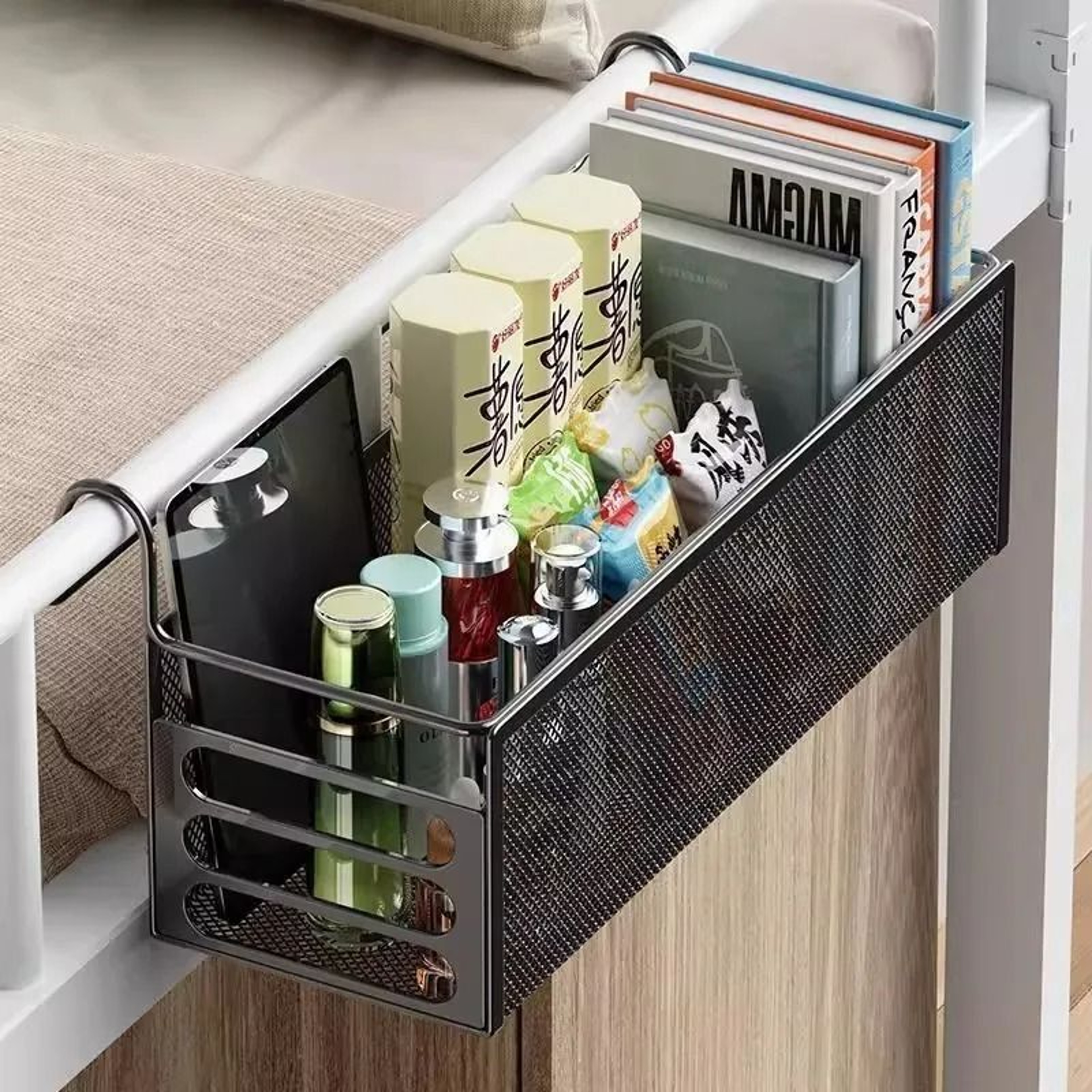 Dorm Essential Bedside Hanging Storage Basket 1
