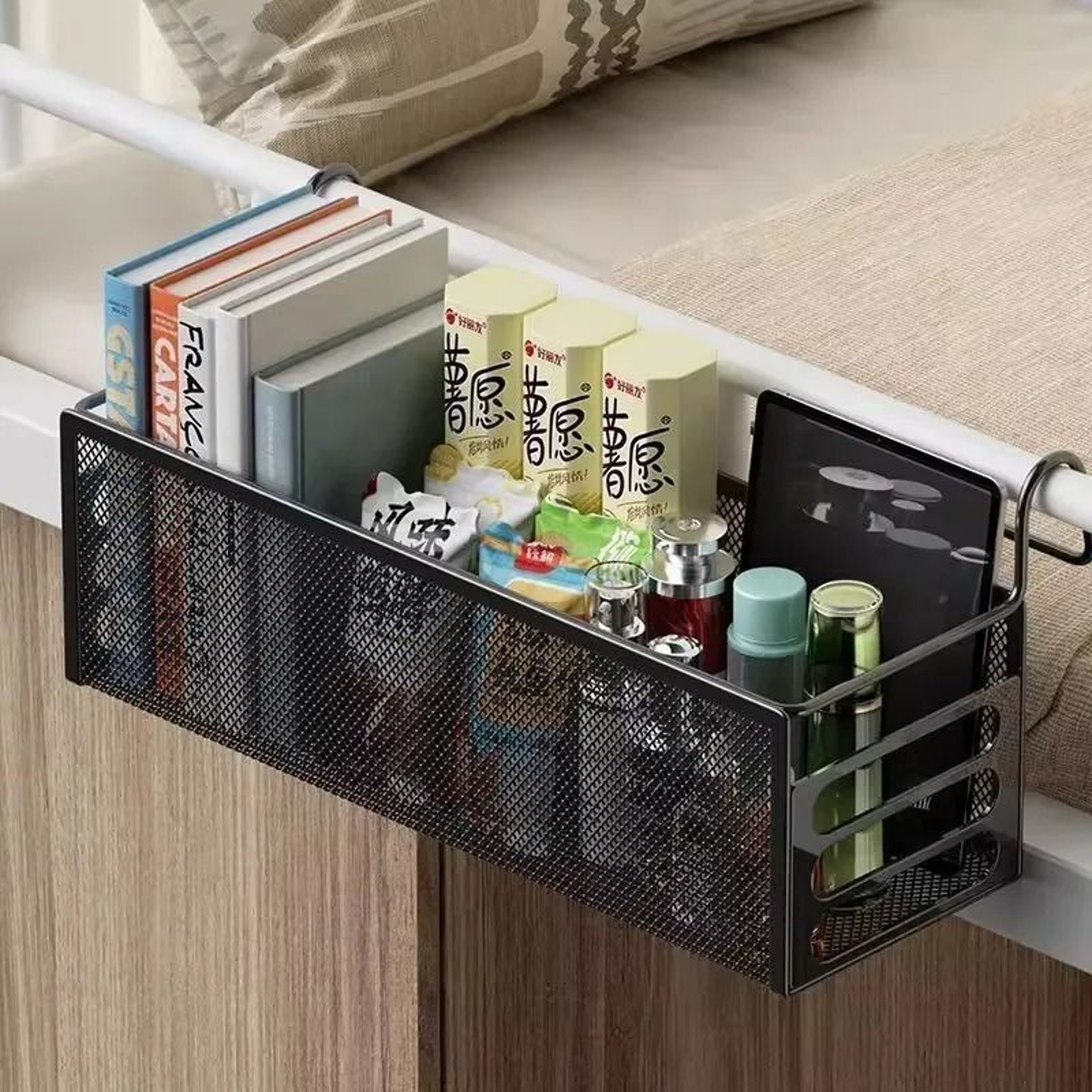 Dorm Essential Bedside Hanging Storage Basket 5