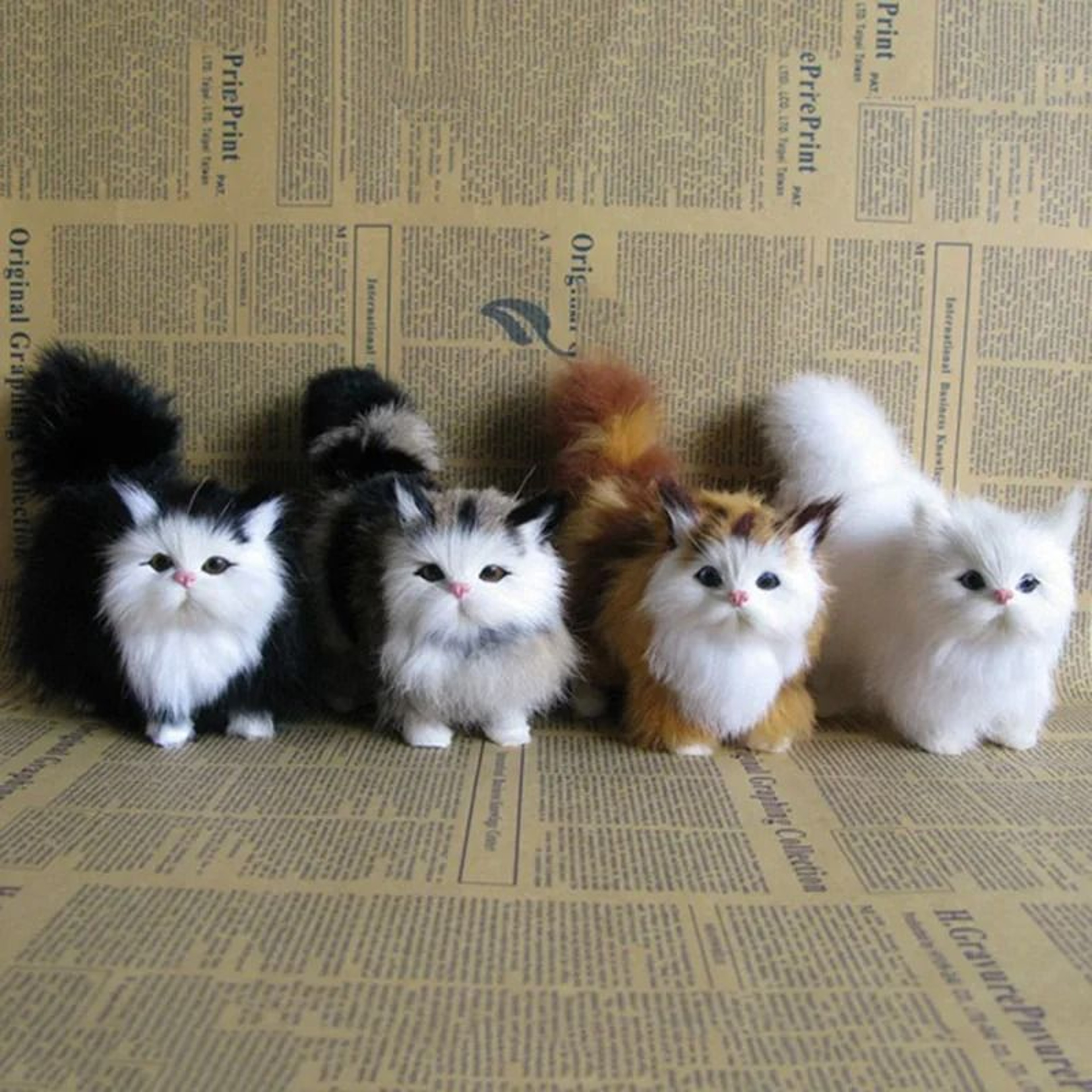 Cute Simulation Cat Plush Toy 5