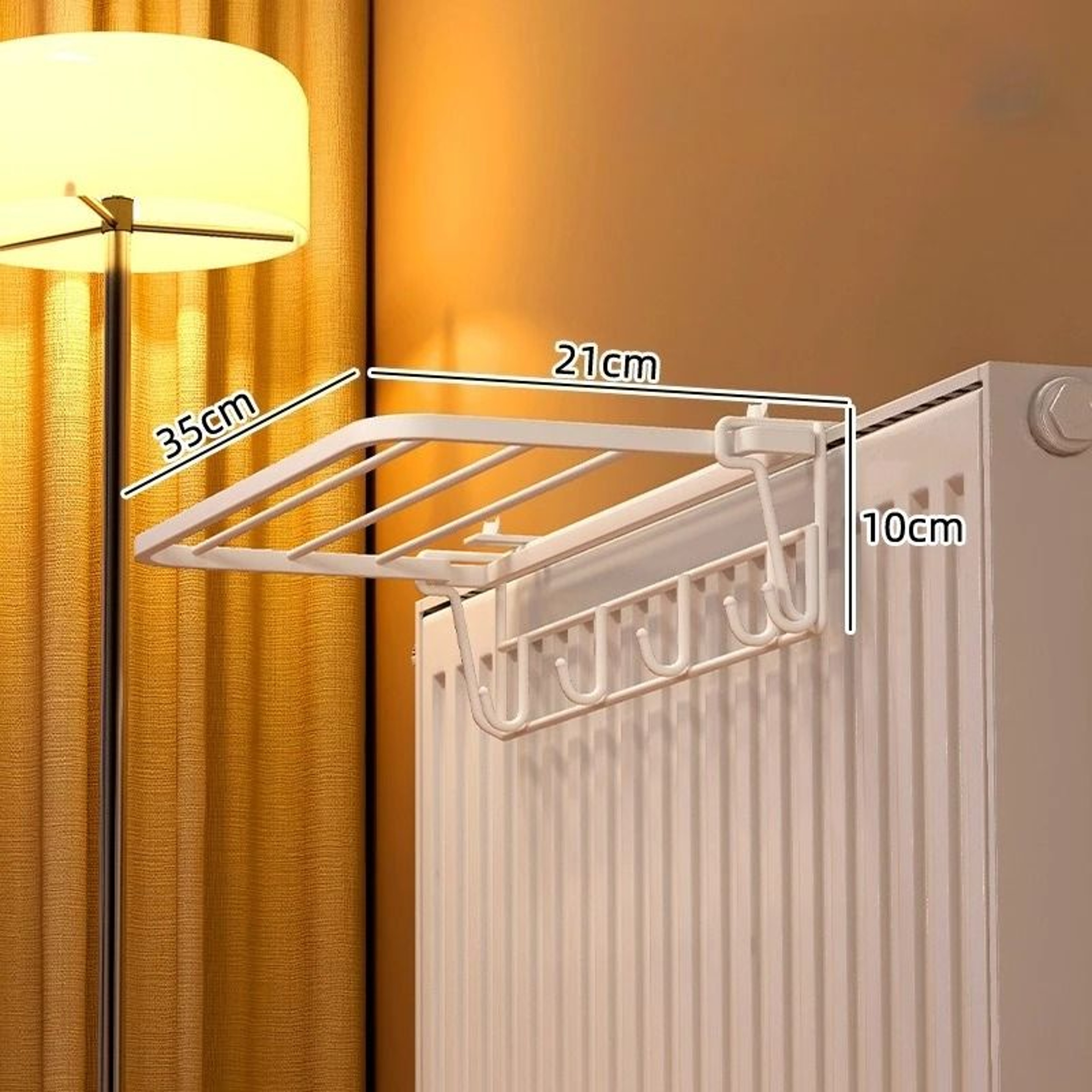 HeavyDuty WallMounted Radiator Rack 10