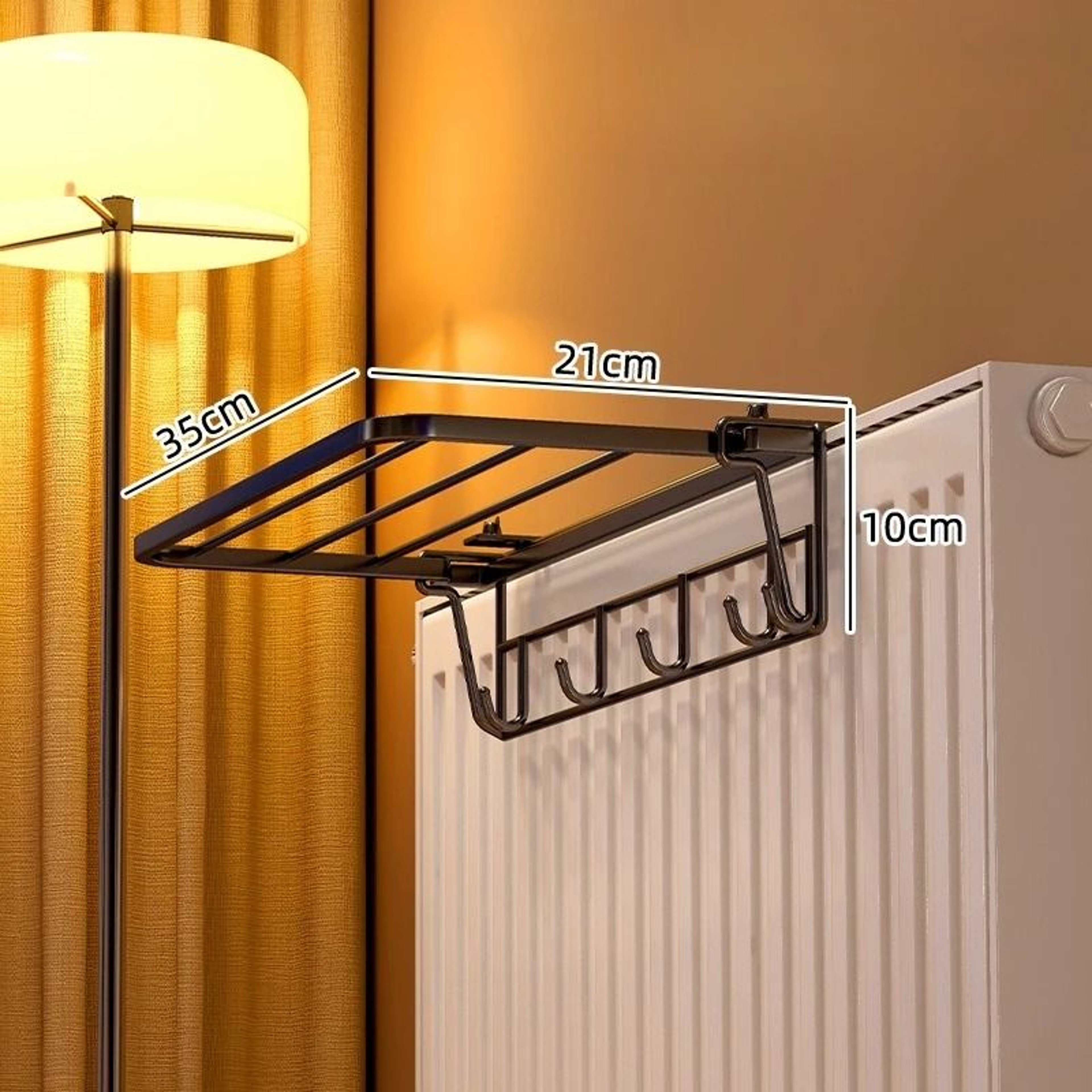 HeavyDuty WallMounted Radiator Rack 8