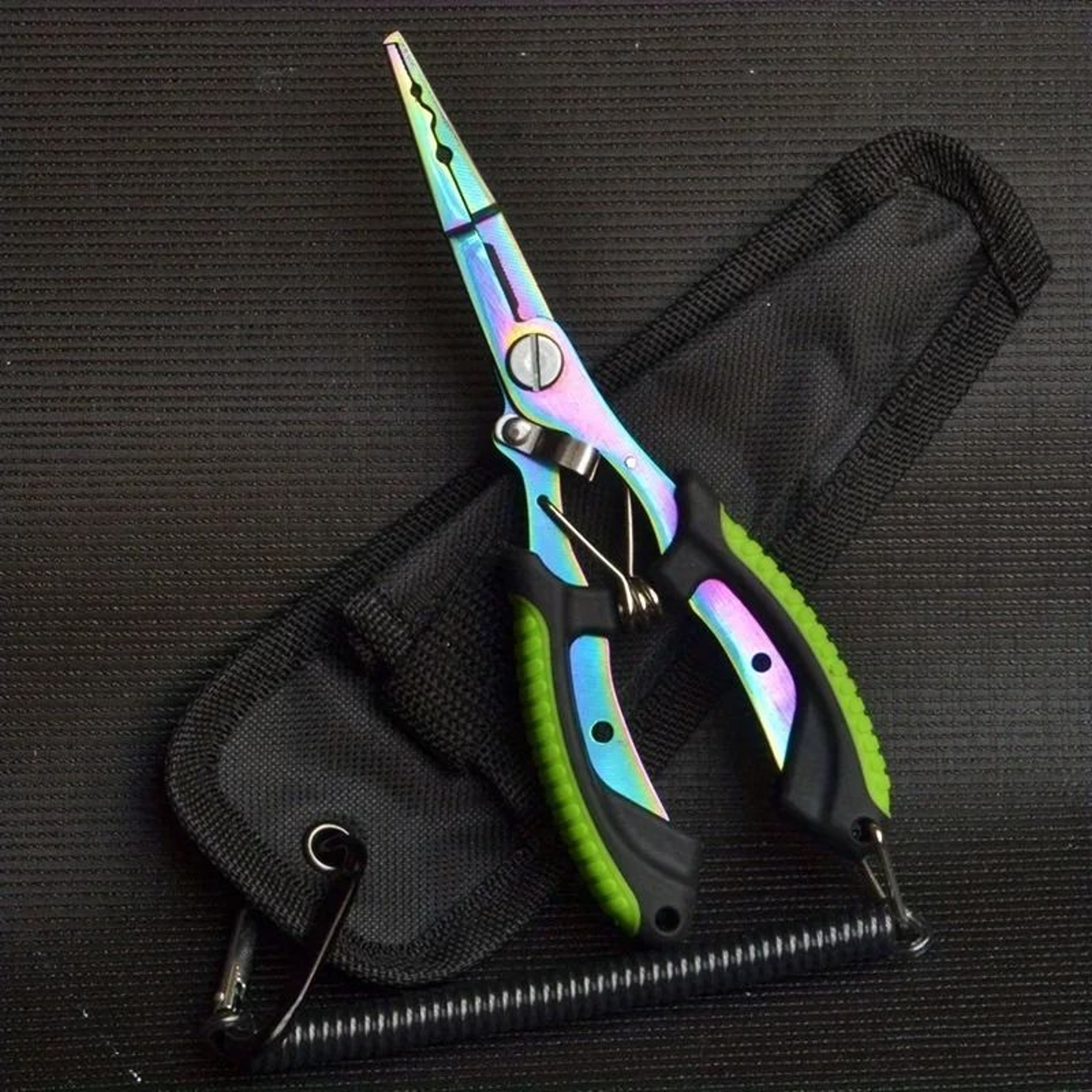 Multifunctional Colored Titanium Fishing Pliers  Hook Cutter 8