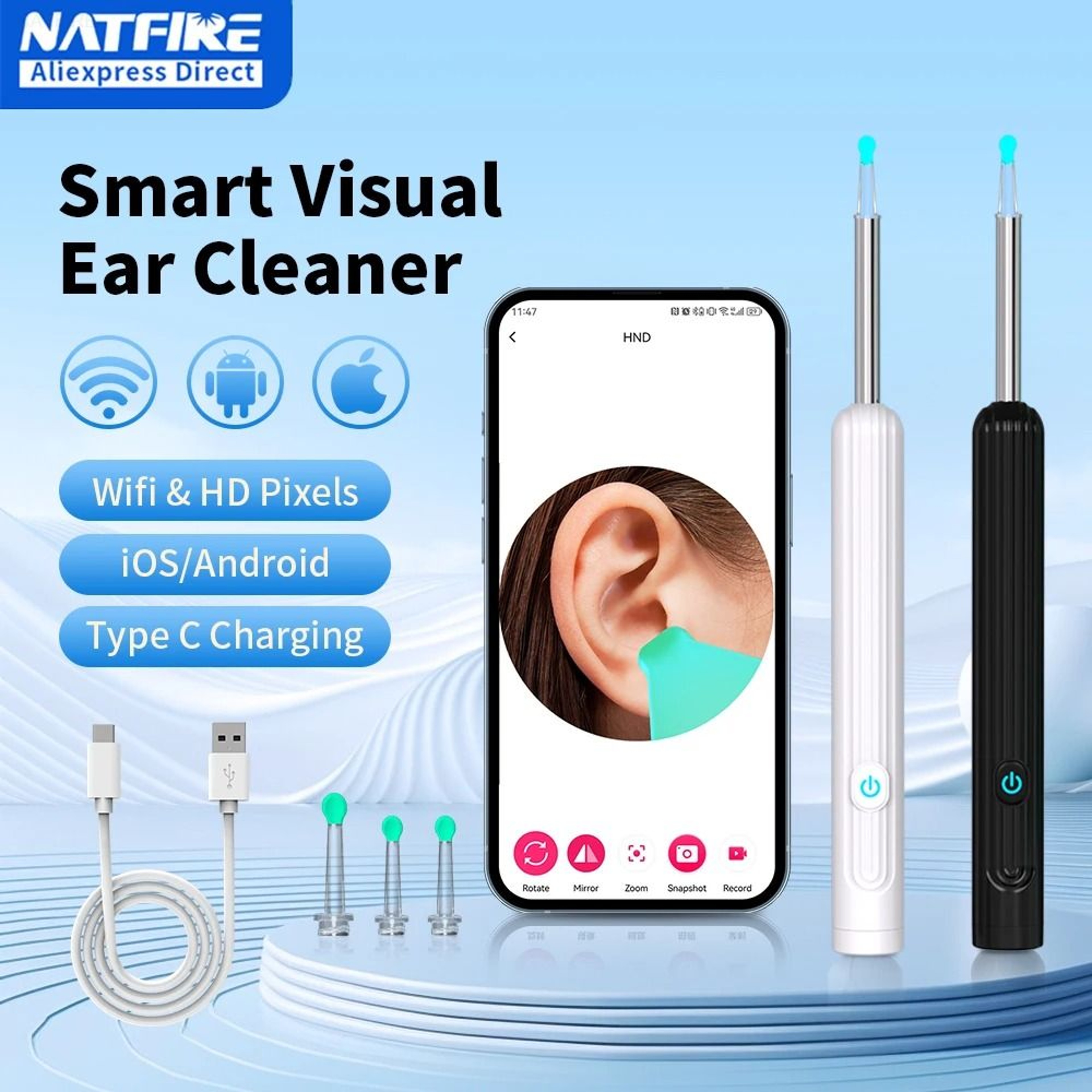 Smart Visual Ear Wax Removal Tool 0