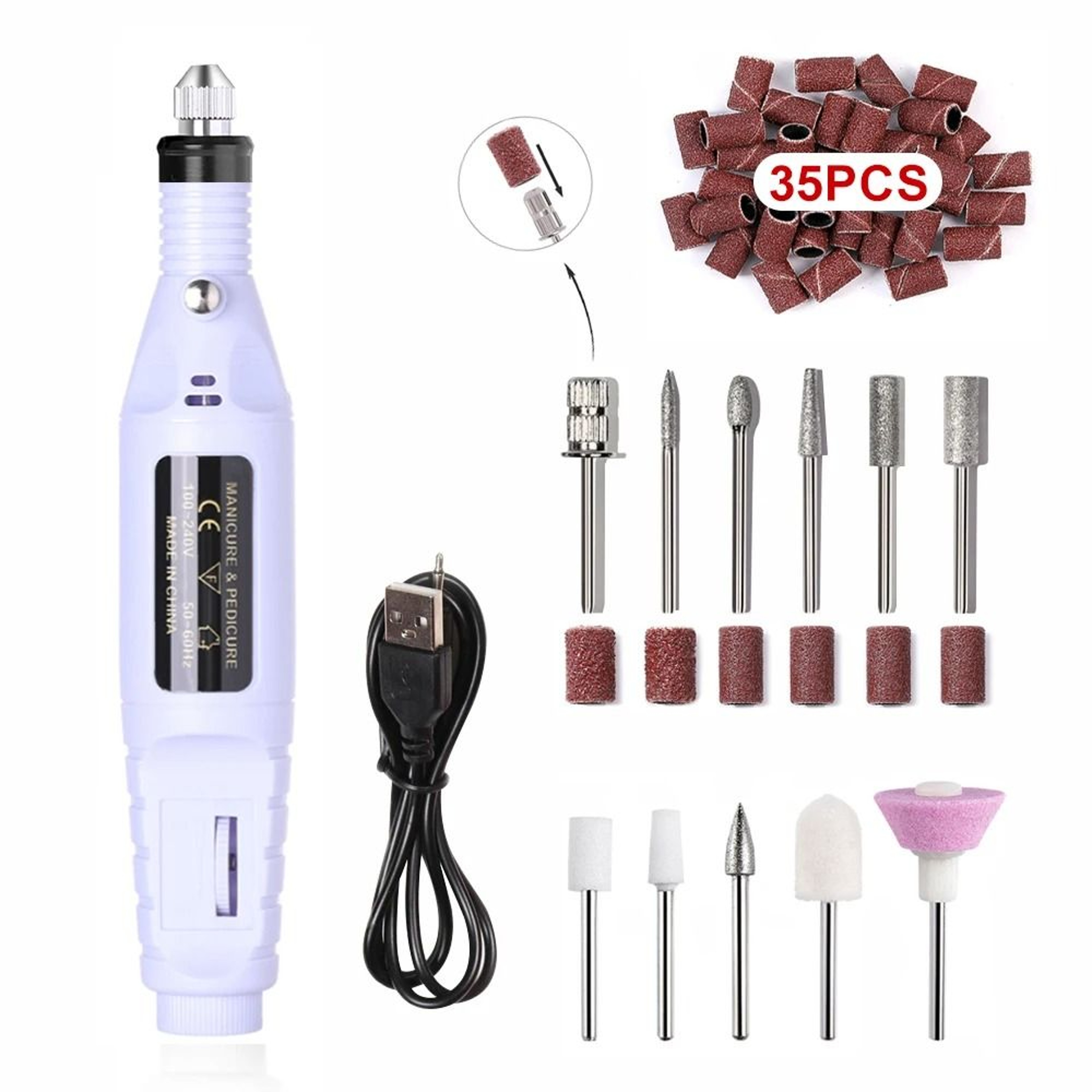 Electric Nail Drill  Sander Set 20