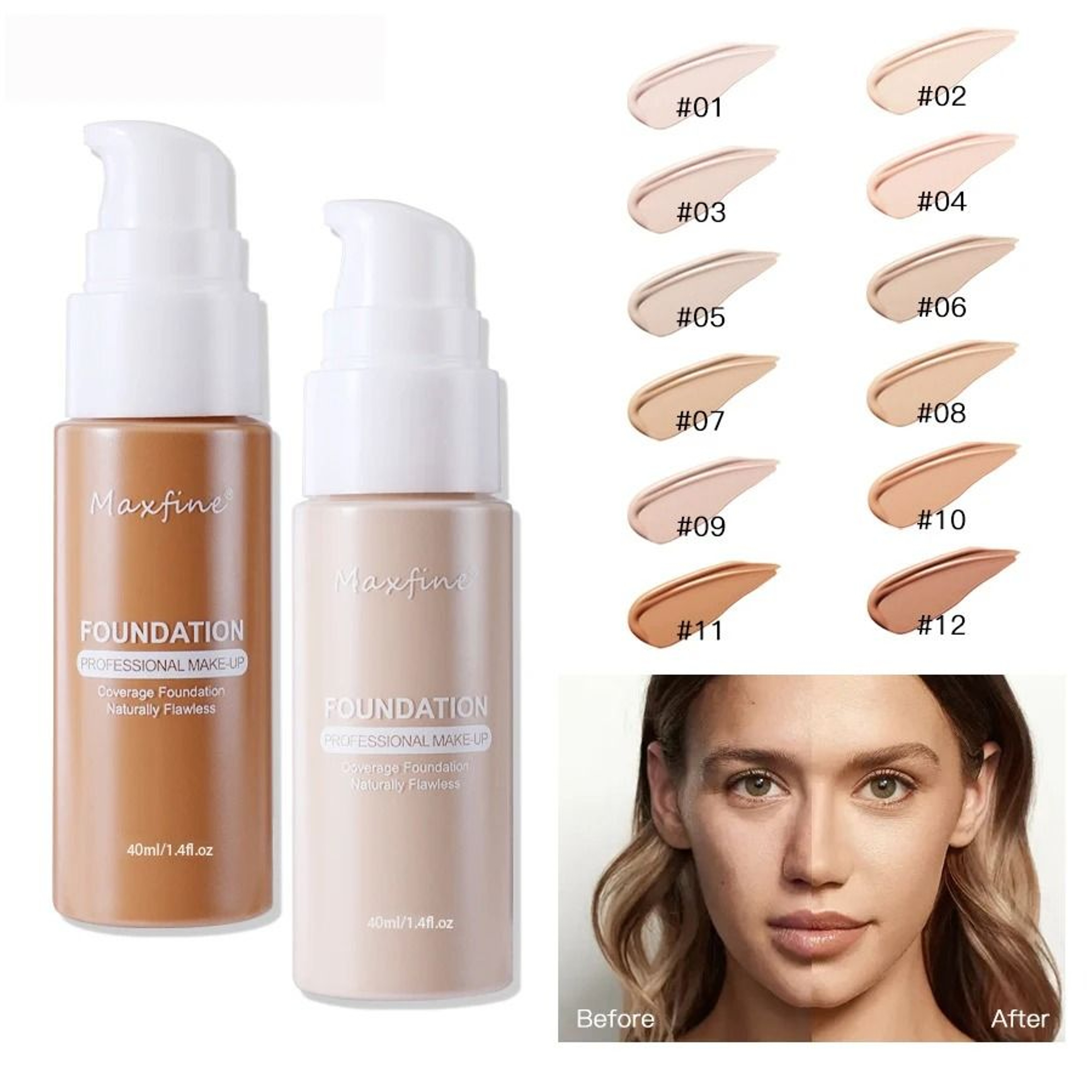 Liquid Foundation Effective Concealer Professional Cosmetics 0
