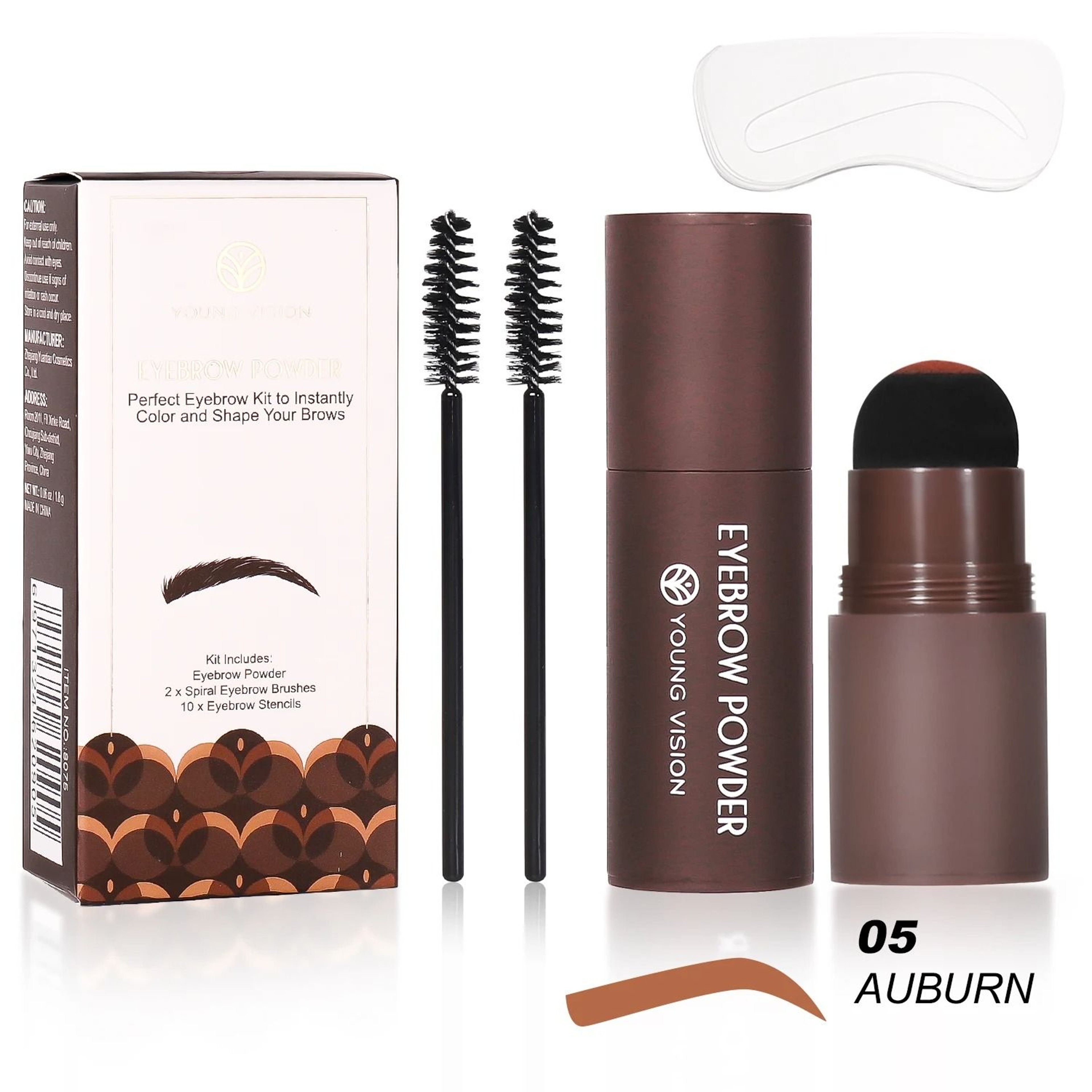 Eyebrow Stamp Stencil Kit 11