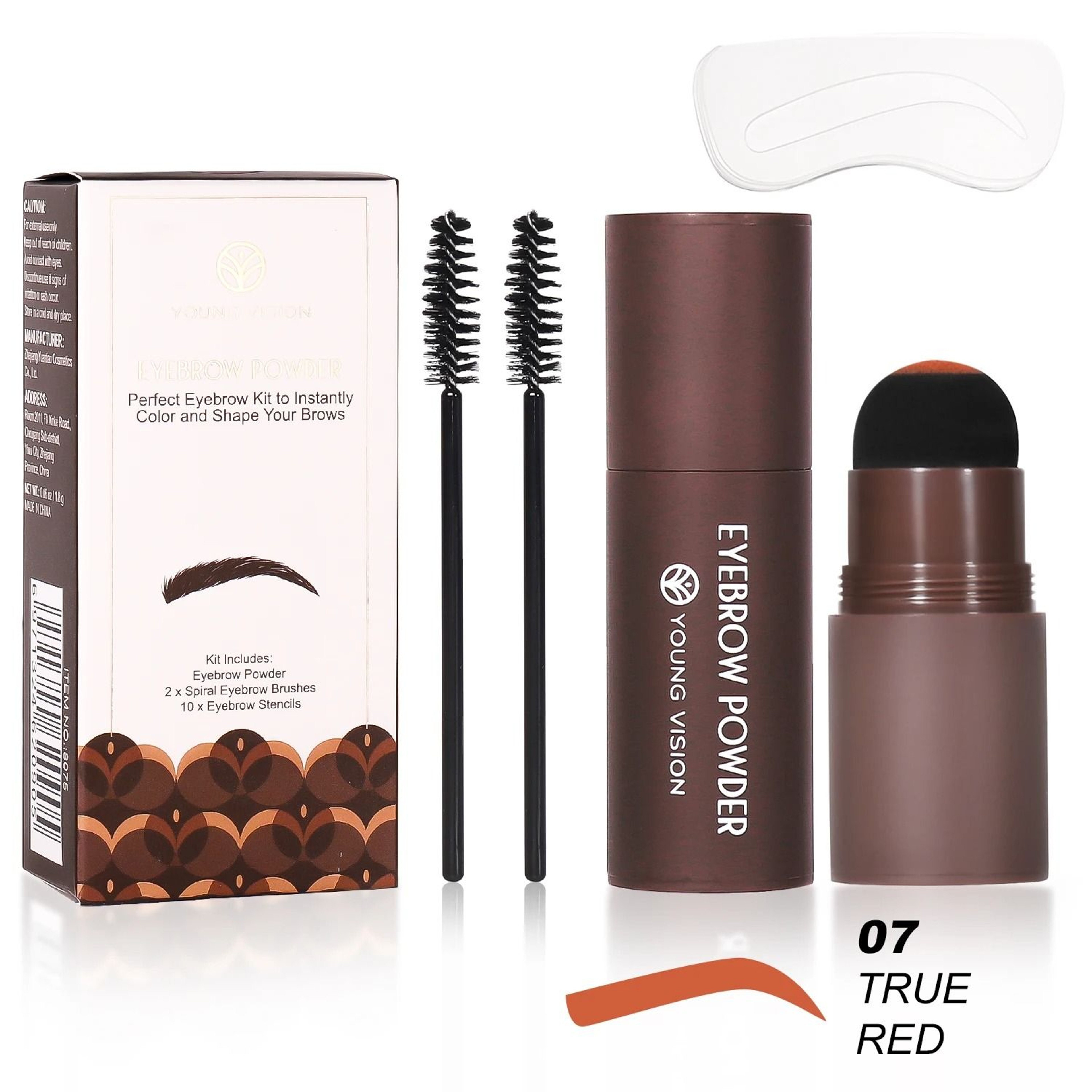 Eyebrow Stamp Stencil Kit 13