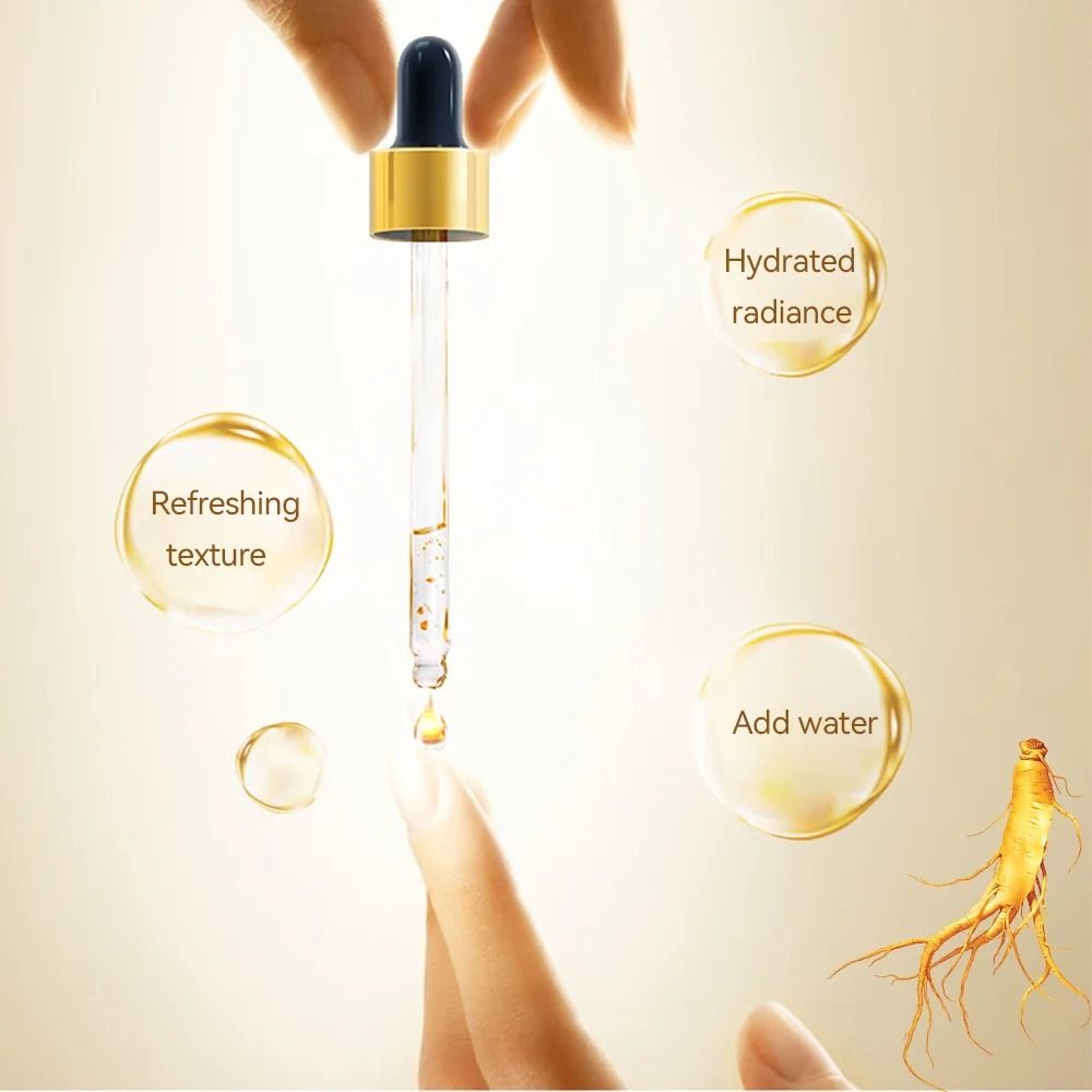 24k Gold Hyaluronic Acid And Nicotinamide Anti Aging Facial Essence 3