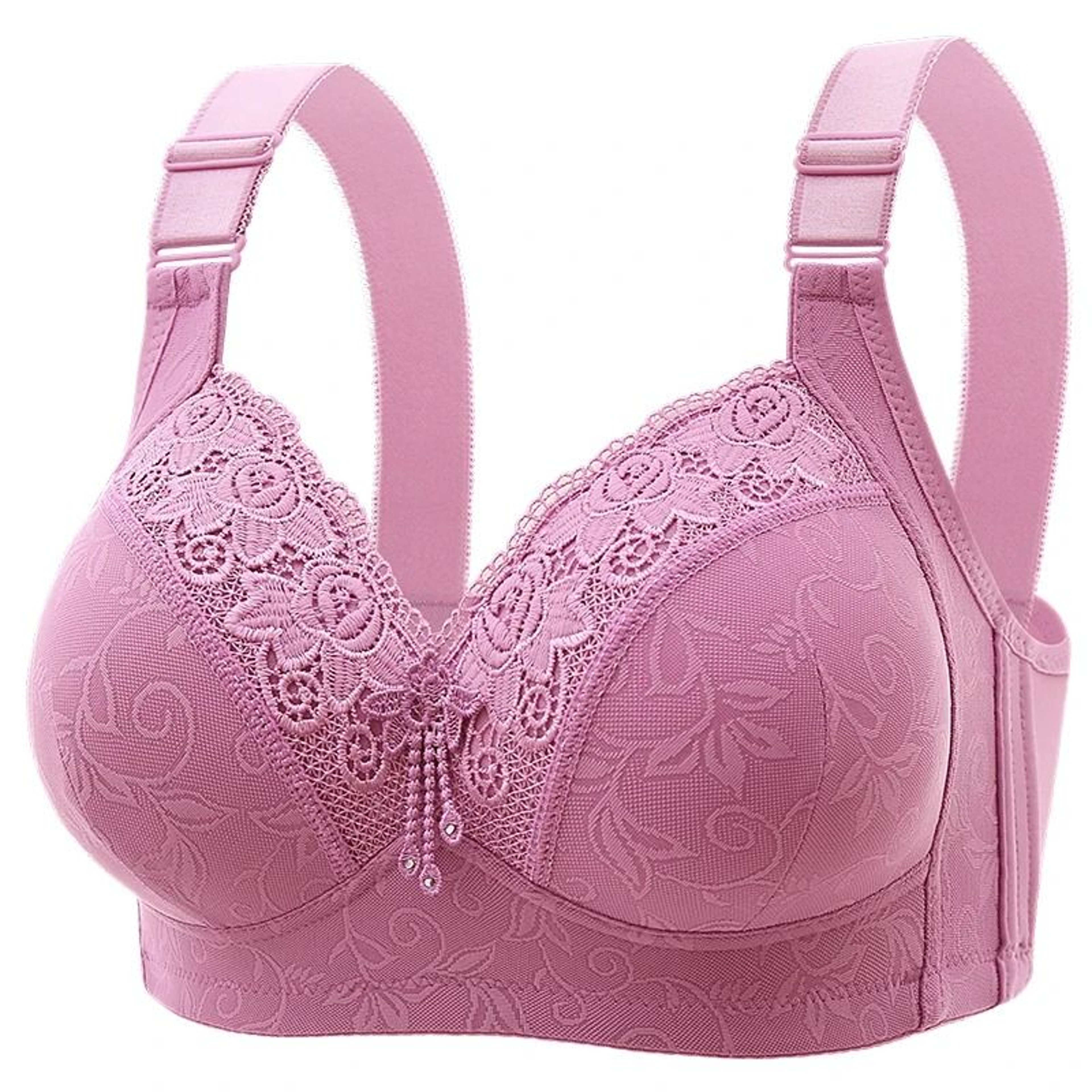 Womens UltraThin Lace Perspective Bralette  Elegant Deep V Lingerie 17