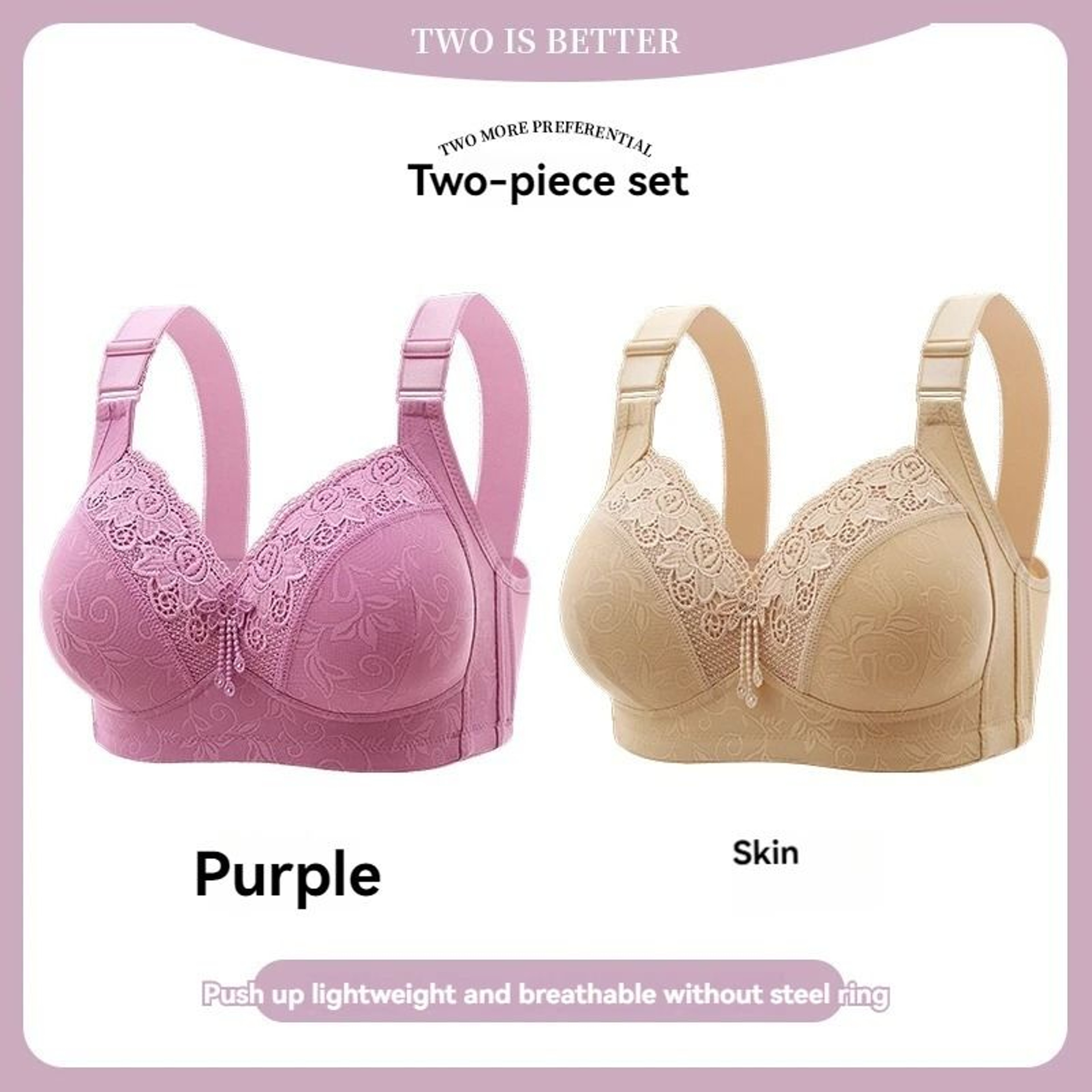 Womens UltraThin Lace Perspective Bralette  Elegant Deep V Lingerie 26