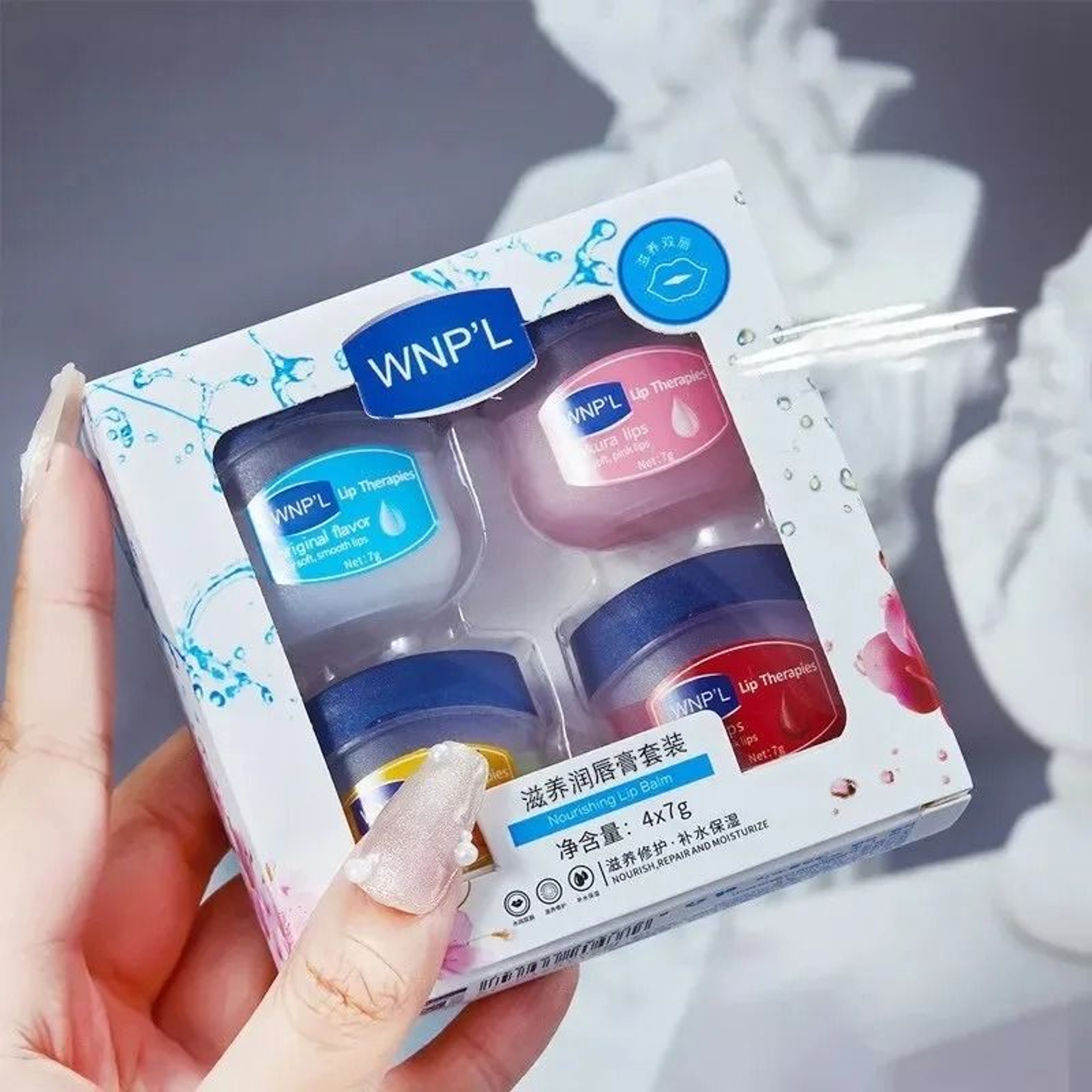 Moisturizing Jelly Lip Balm Set  Natural PlantBased Care 7