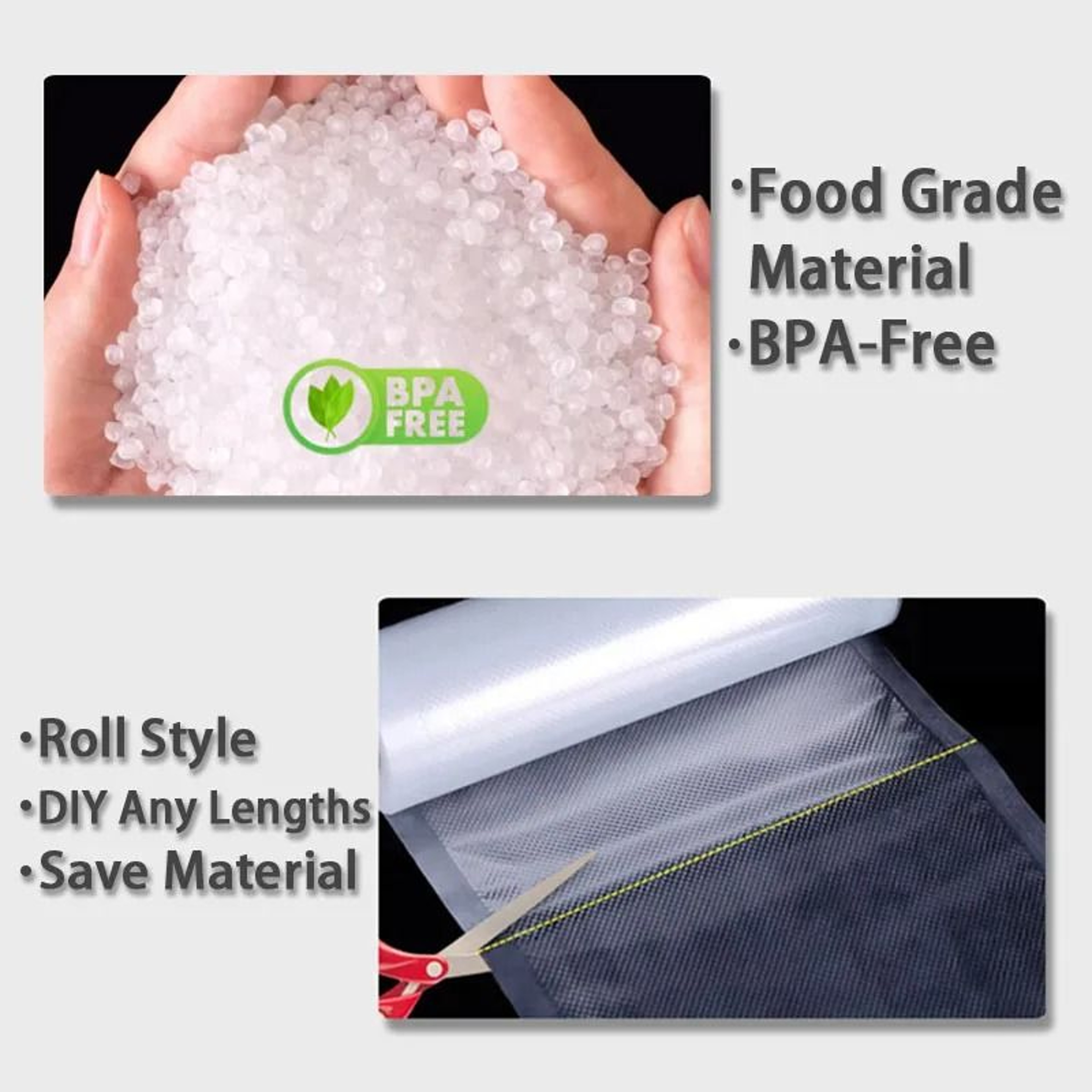 Premium Universal Food Vacuum Sealer Rolls  HeavyDuty Food Storage  Sous Vide 4
