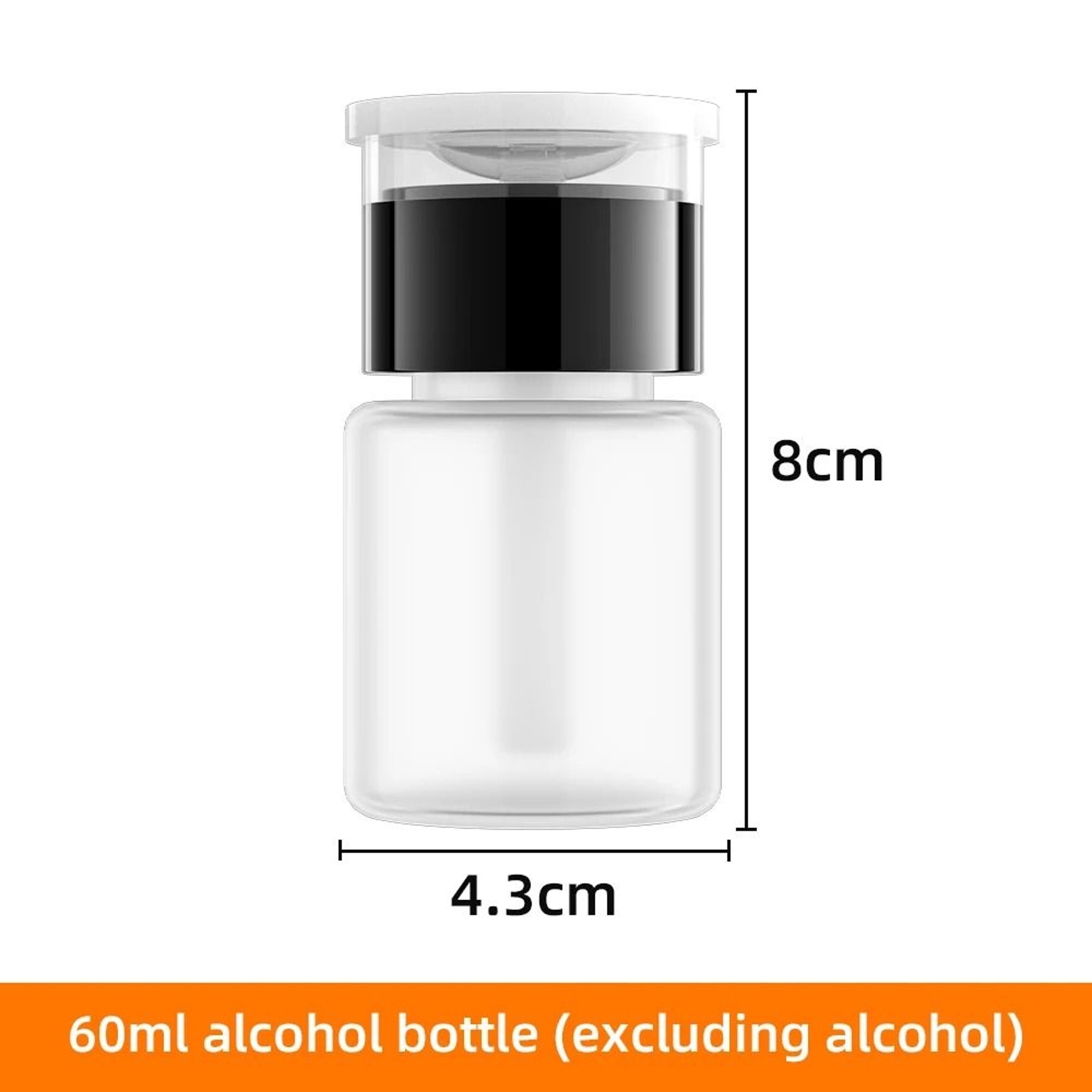 Refillable Press Pump Alcohol Dispenser Bottle  Precision Cleaning Accessory 9