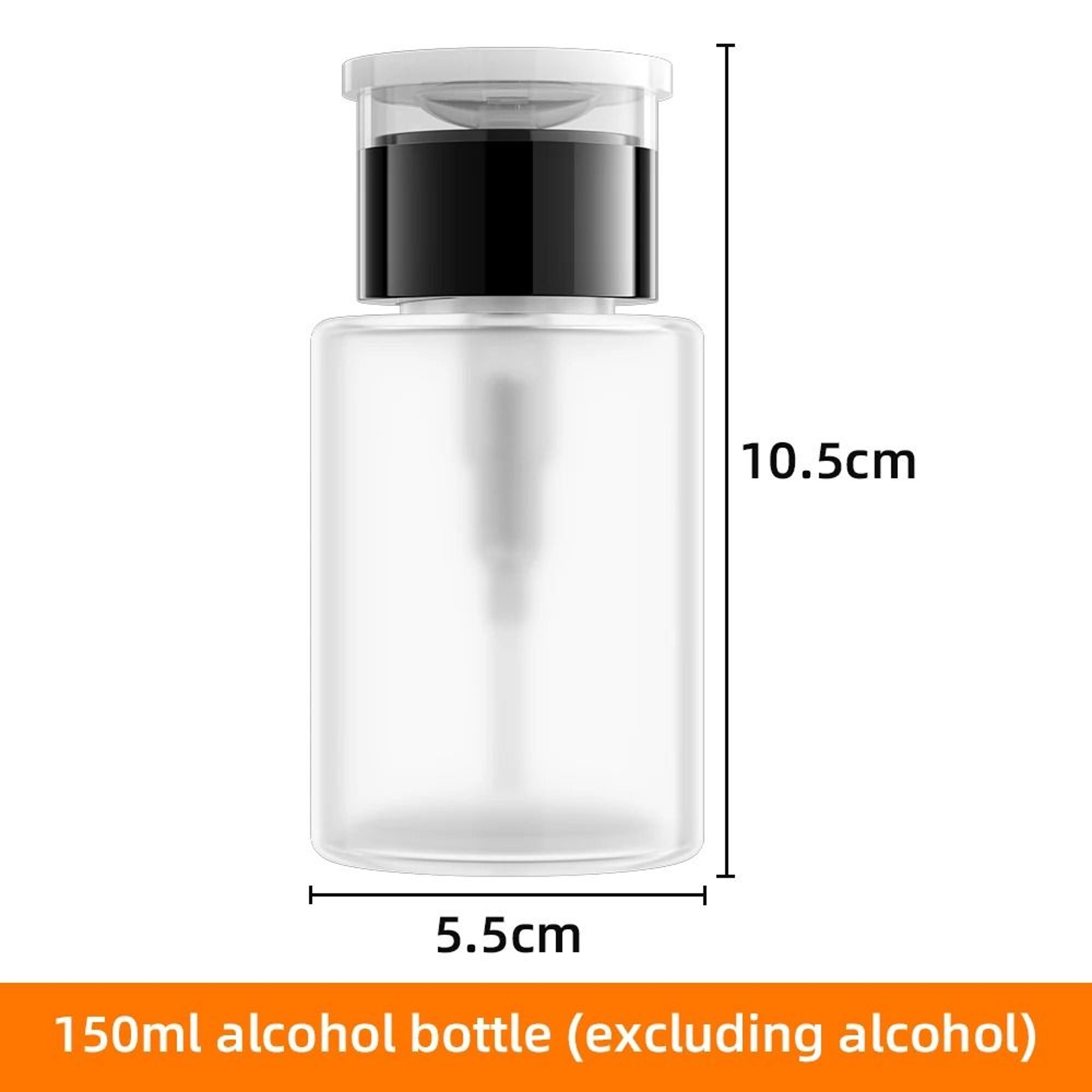 Refillable Press Pump Alcohol Dispenser Bottle  Precision Cleaning Accessory 10
