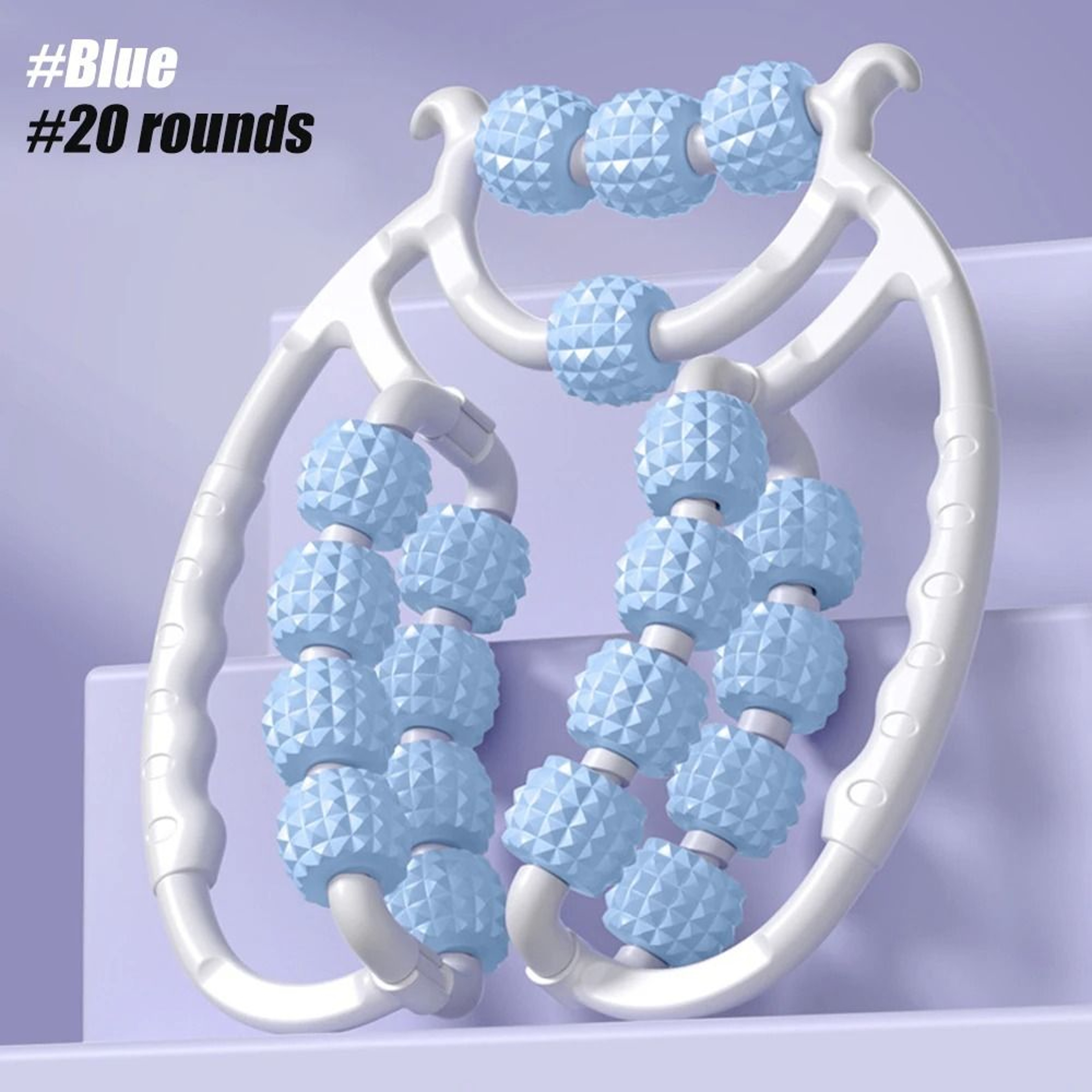 Newest 20 Wheel Annular Leg Clamp Massager  Anticellulite Body Slimming Roller 7