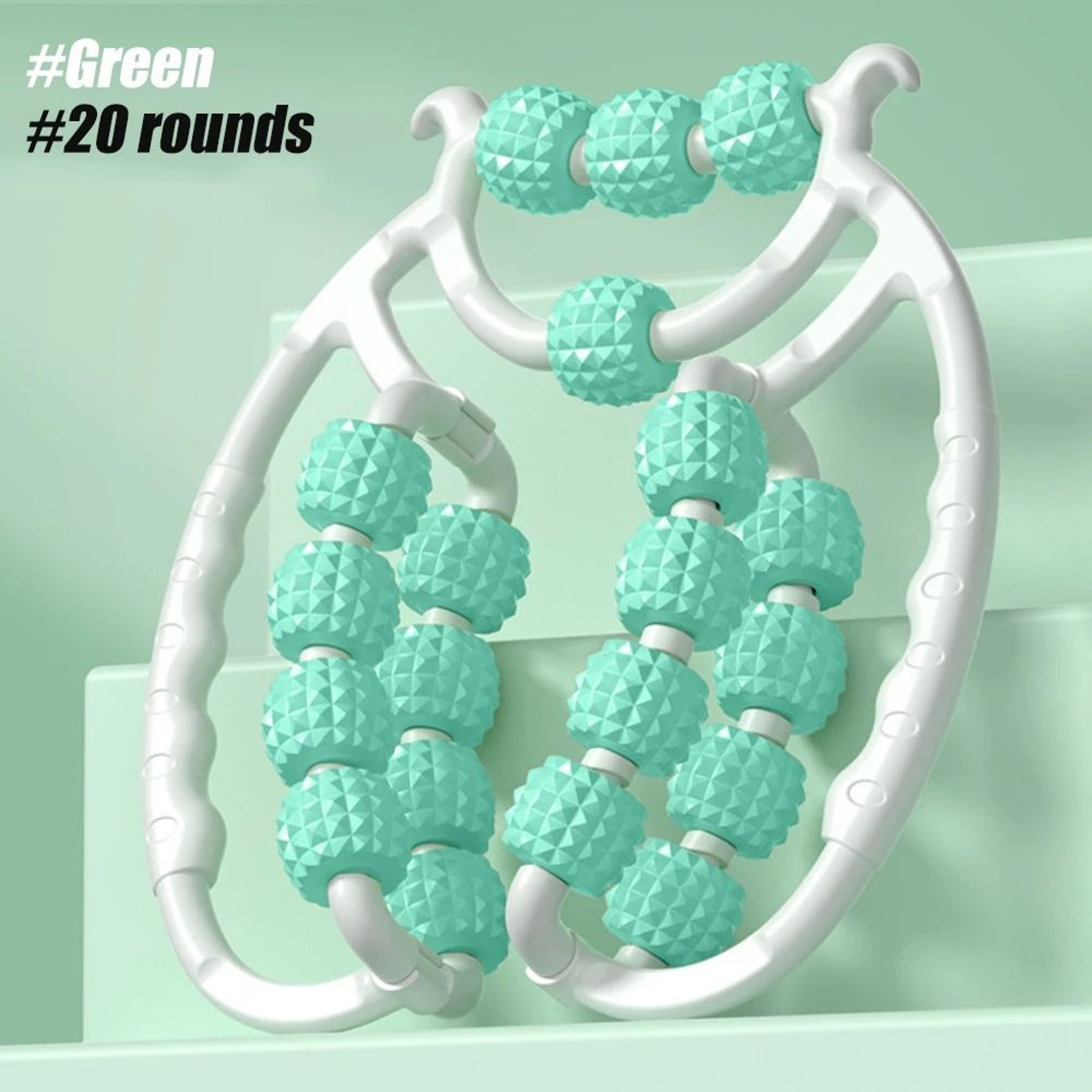 Newest 20 Wheel Annular Leg Clamp Massager  Anticellulite Body Slimming Roller 8
