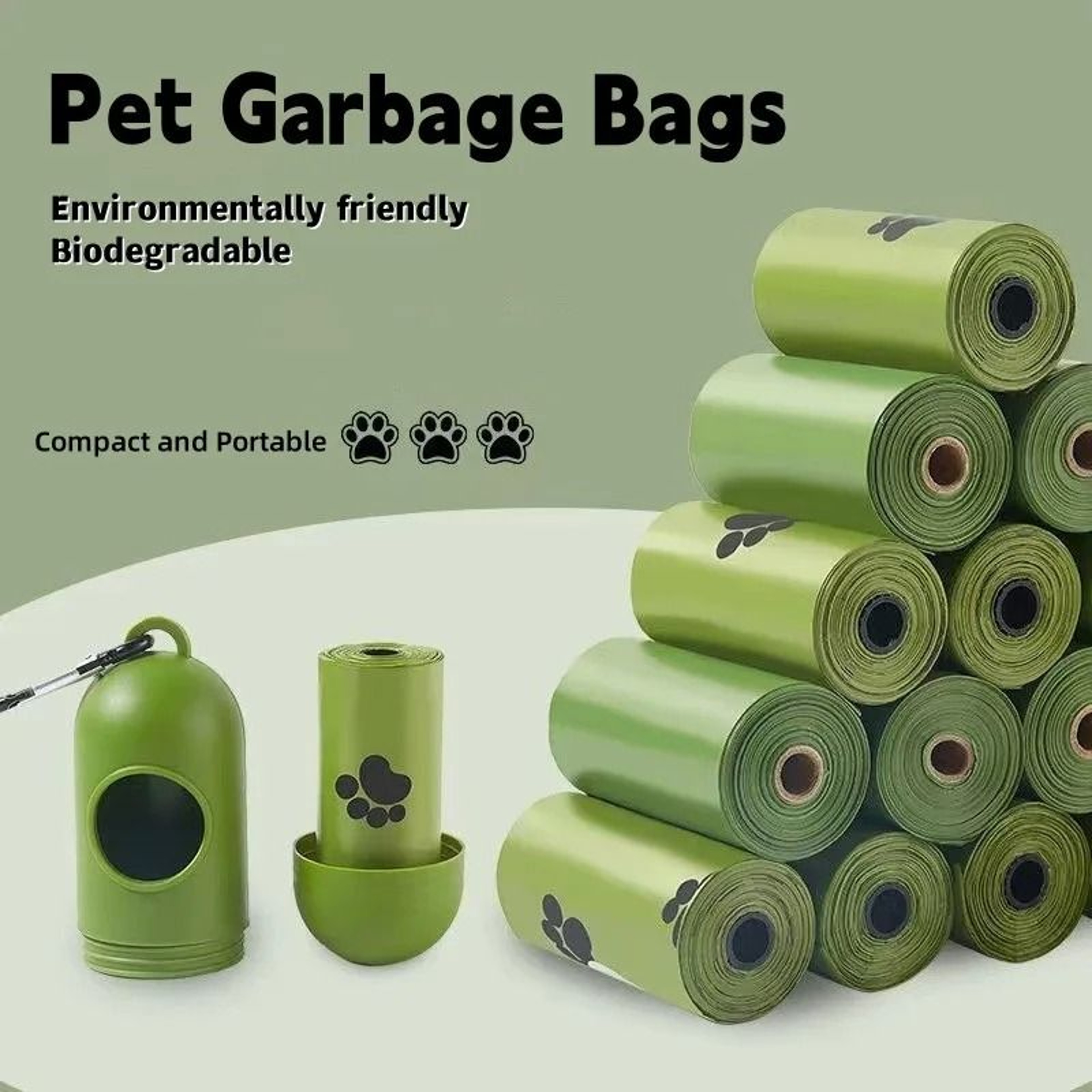 New Pet Biodegradable Trash Bag Bulk  Scented Degradable Dog Poop Bags 1