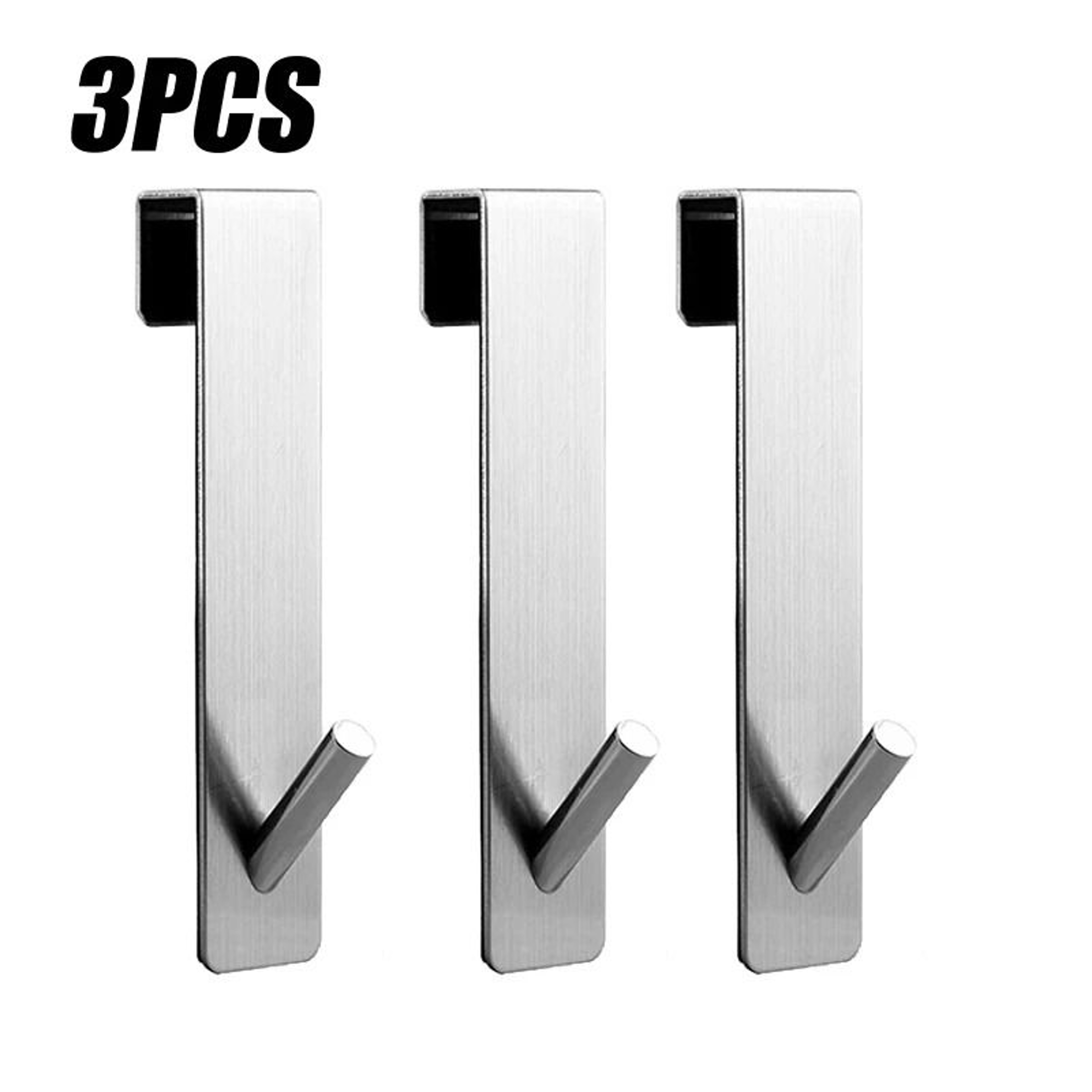 Bathroom Shower Door Back Hook  Stainless Steel OverGlass Towel Rack 11