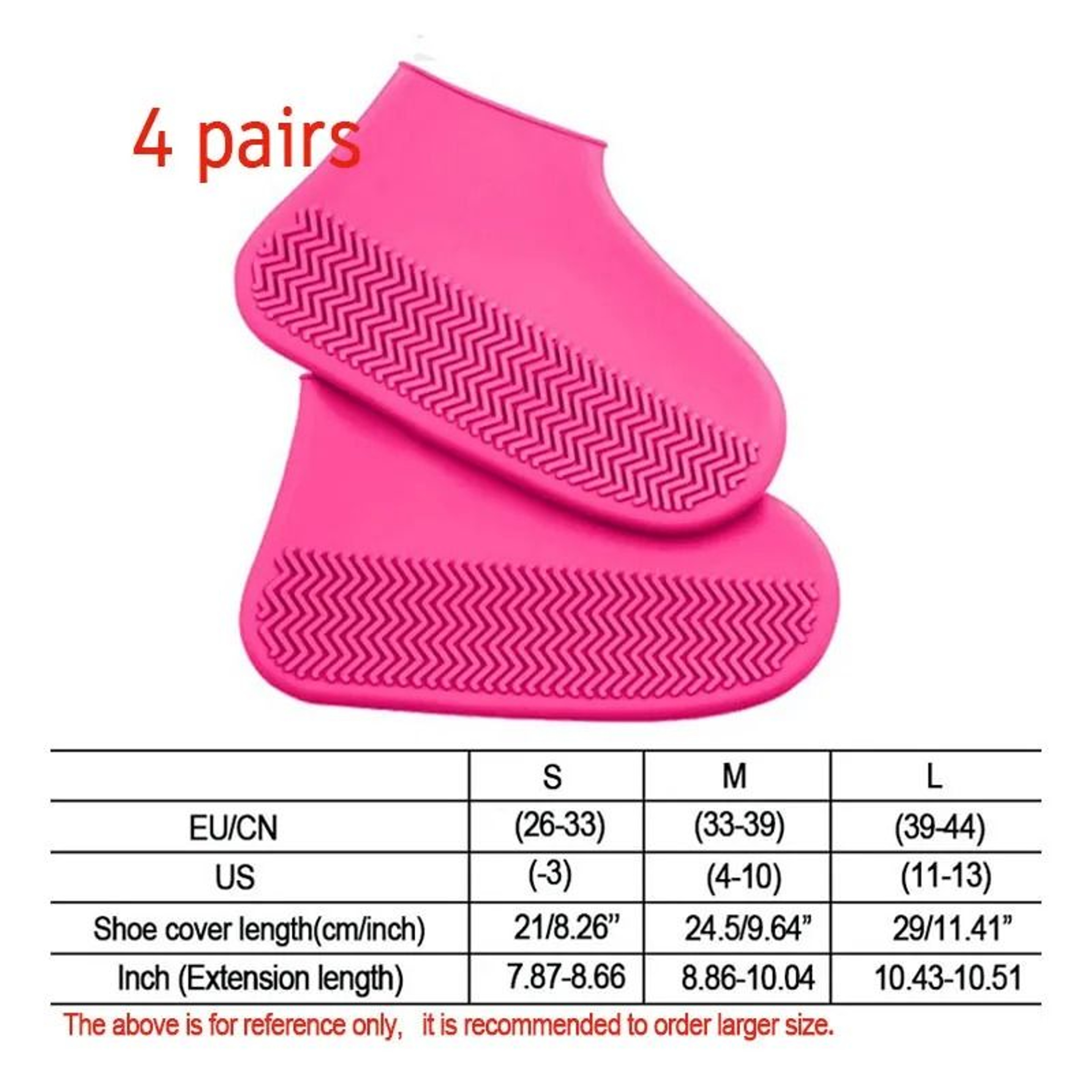 Waterproof NonSlip Silicone Rain Shoe Covers  Portable Reusable Outdoor Protection 15