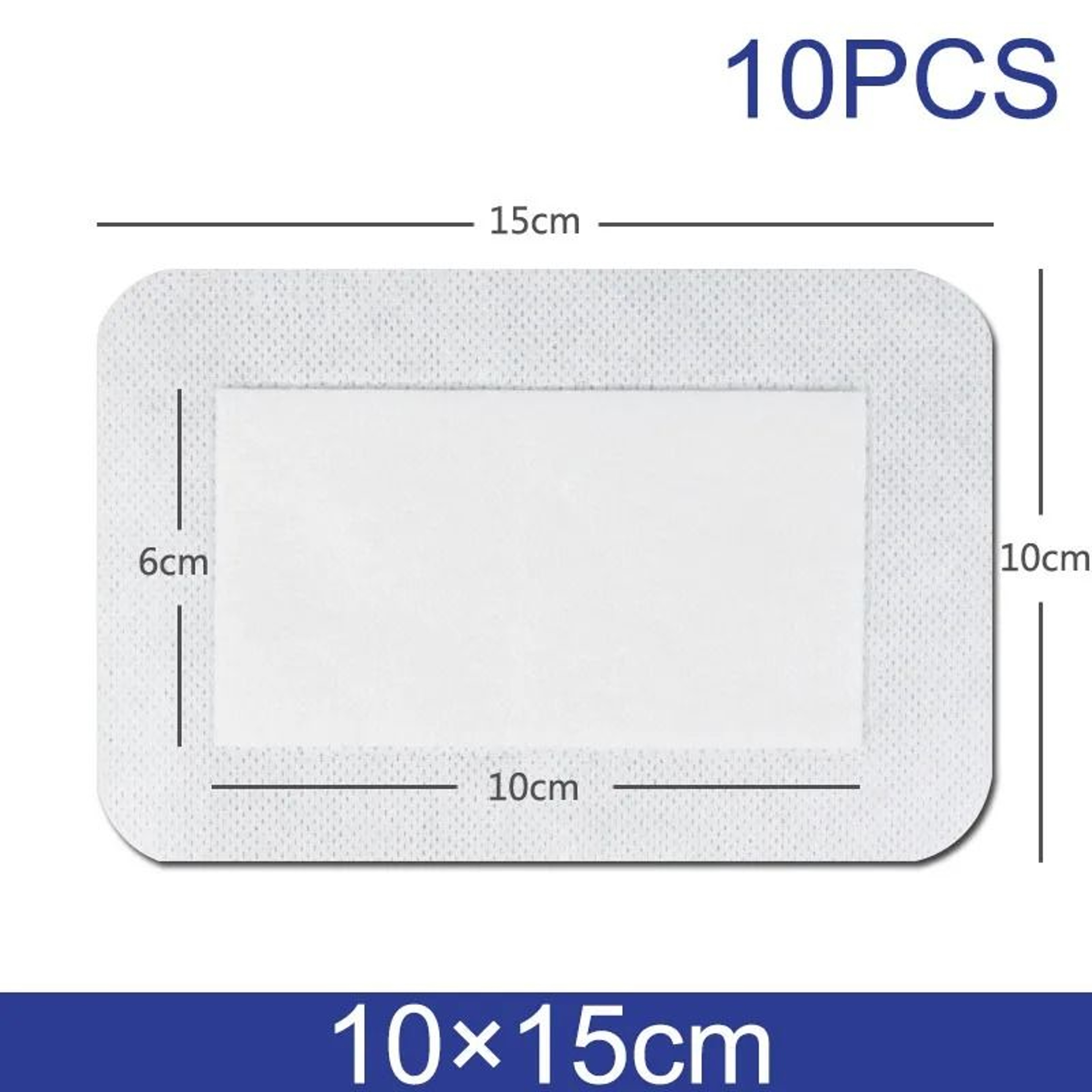 10pcs Sterile Waterproof Breathable Dressings  HighAbsorption Adhesive Plasters 9