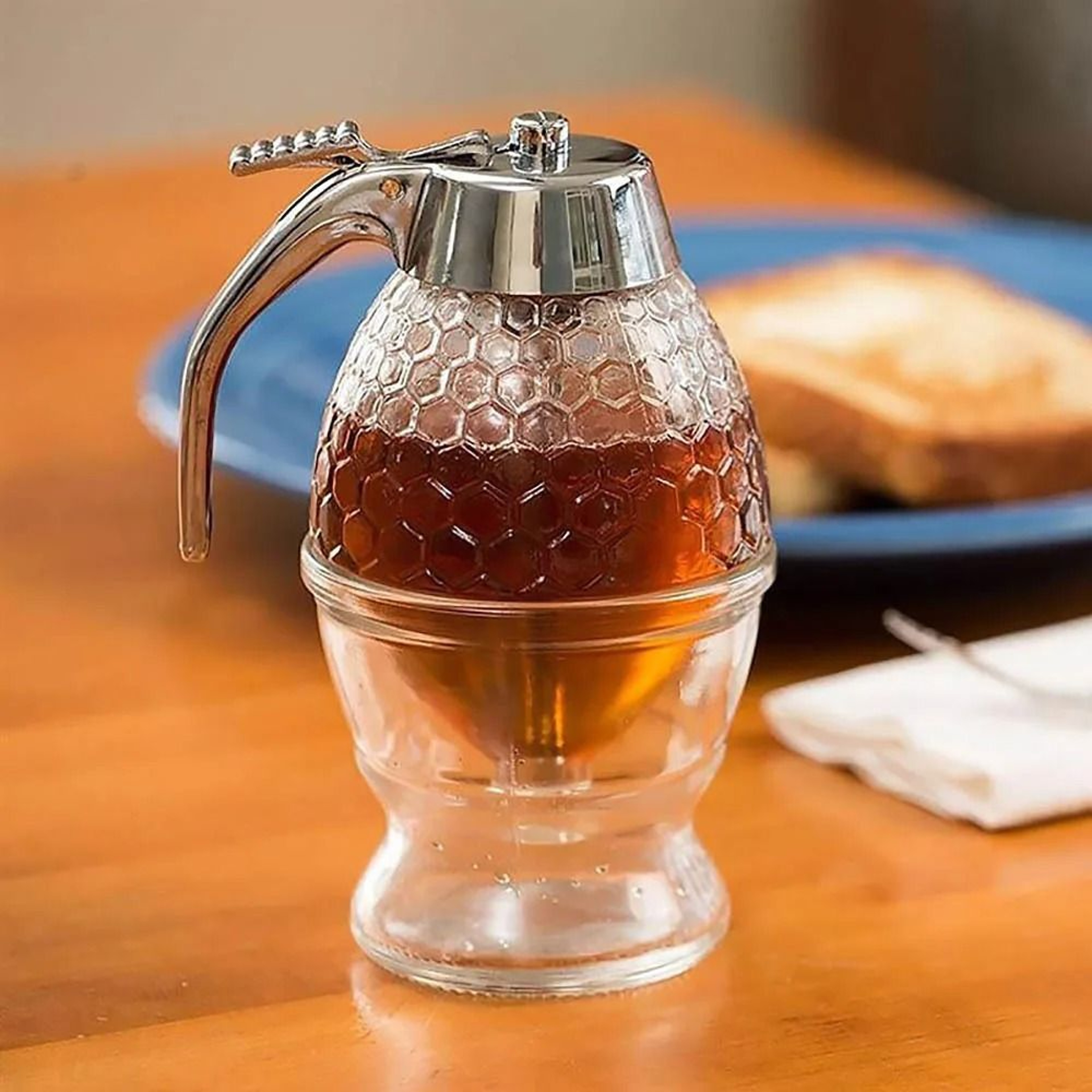 Japanese Creative PressType Honey Jar  NoDrip Squeeze Syrup Dispenser 1