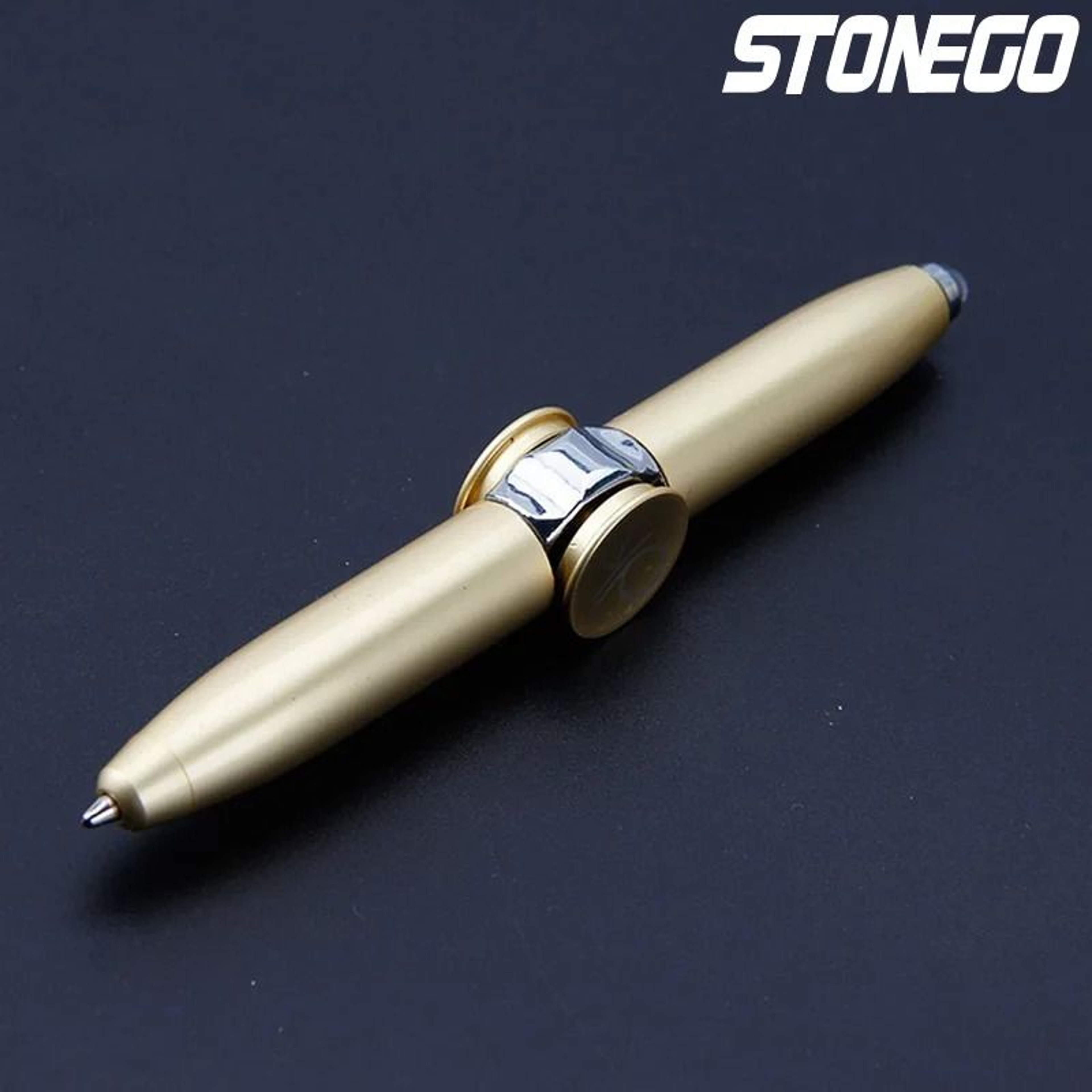 STONEGO 2in1 StressRelief Spinner Pen  Gyroscope Writing  Fidget Tool 6