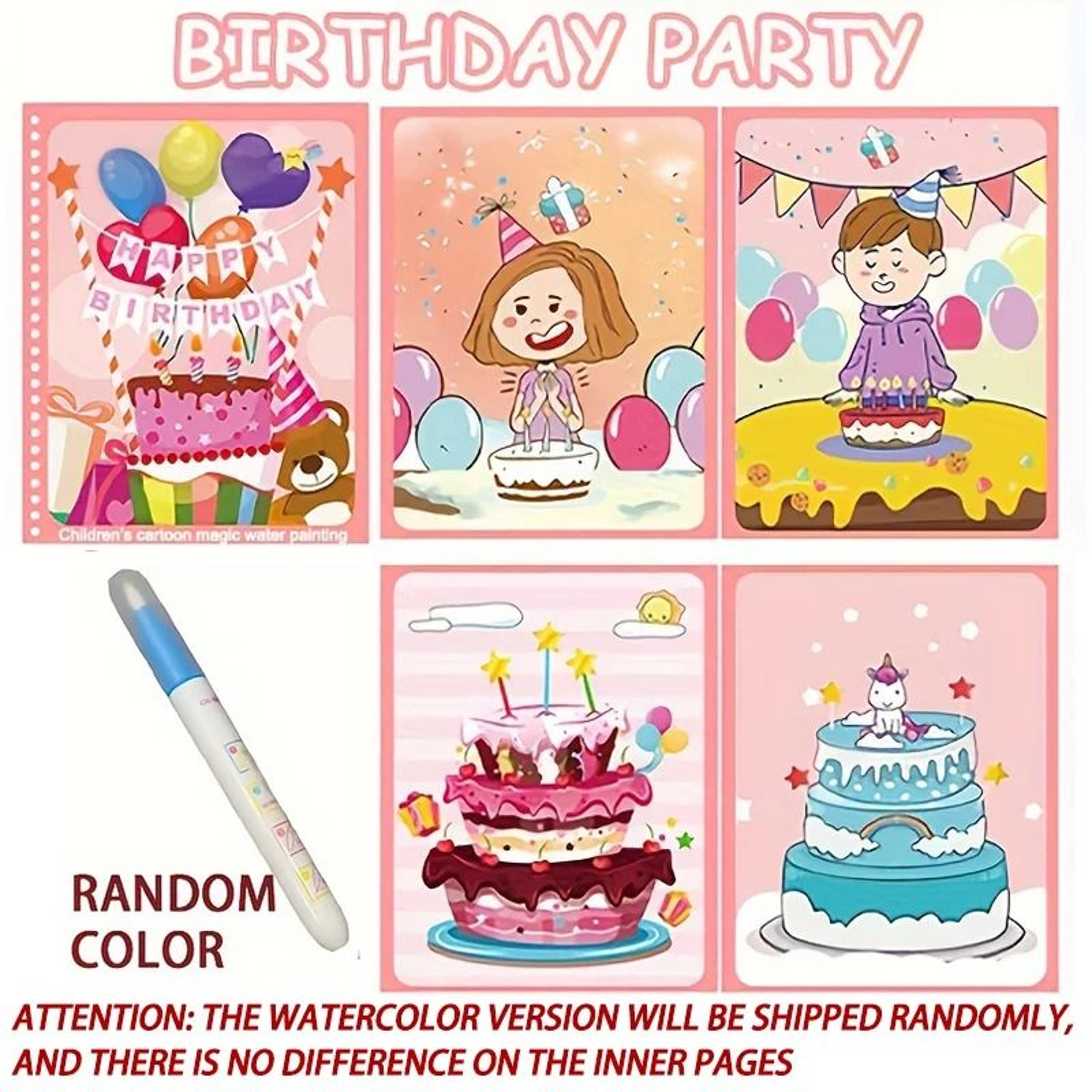 Magical Water Drawing Book  Reusable Montessori Sensory Coloring Kit 10