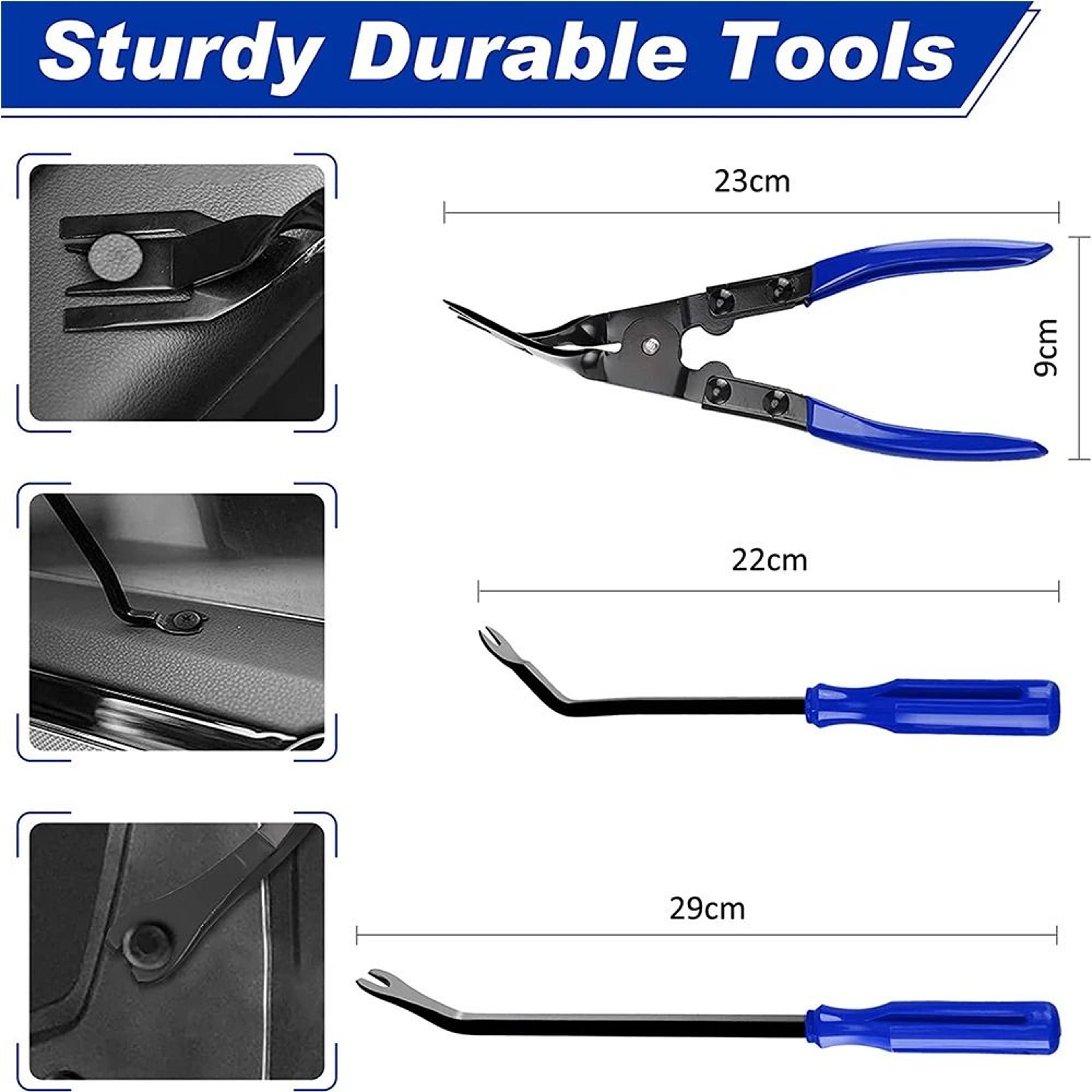 Professional Car Trim Removal Tool Set  Interior Disassembly  Fastener Kit 3