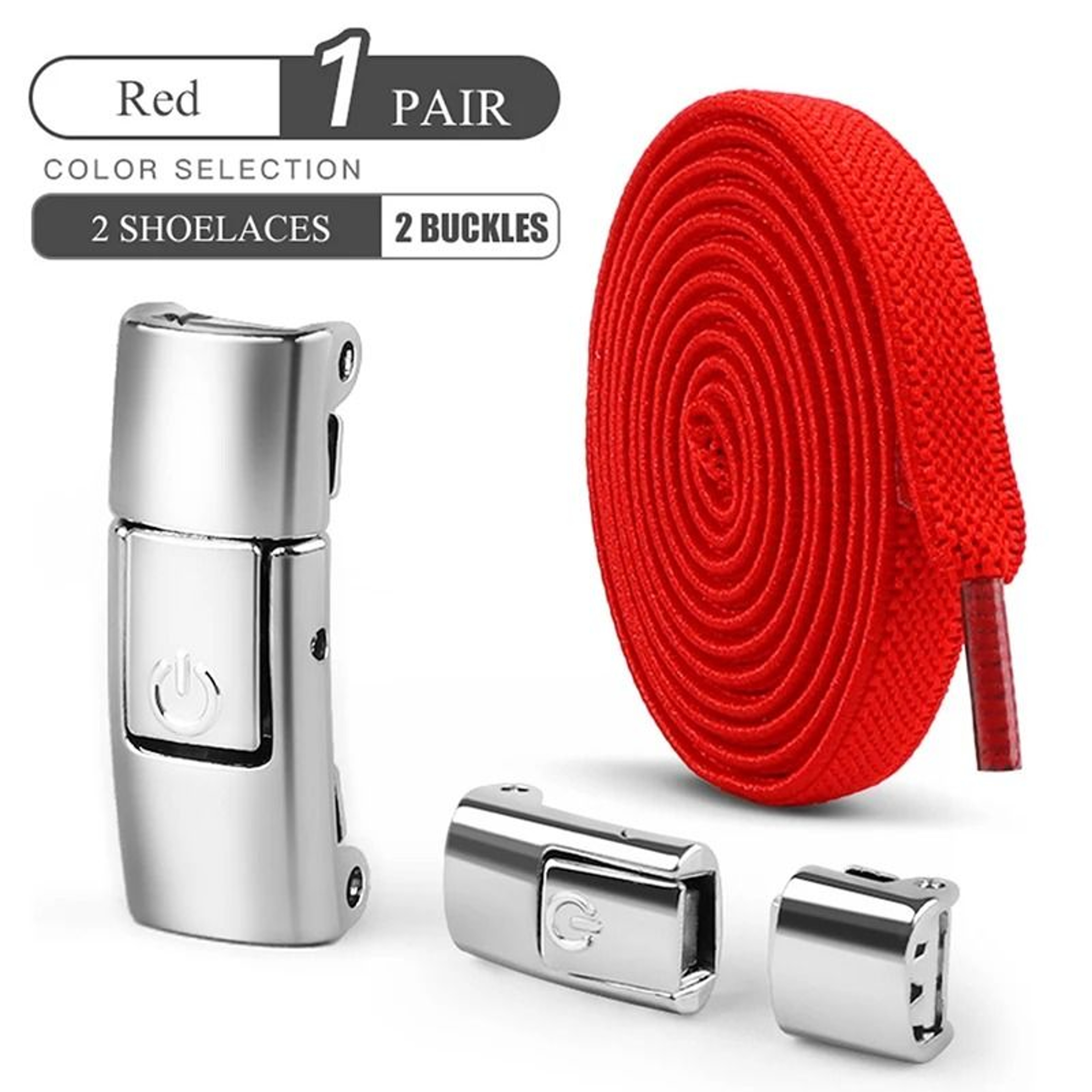 8mm NoTie Elastic Shoelaces  Press Lock Flat Sneaker Laces 12