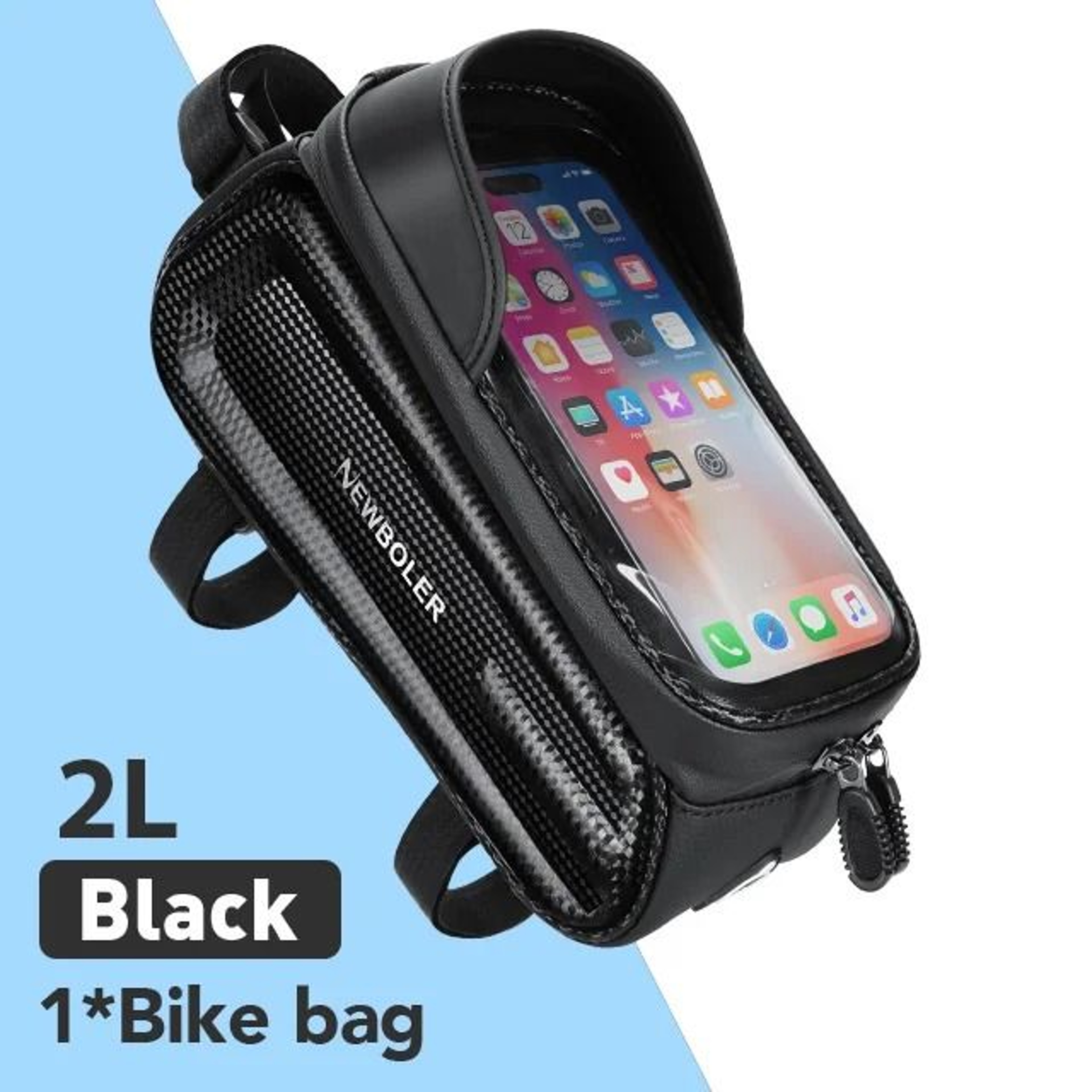 NEWBOLER Waterproof Bicycle Top Tube Bag  Touch Screen Phone Case 8