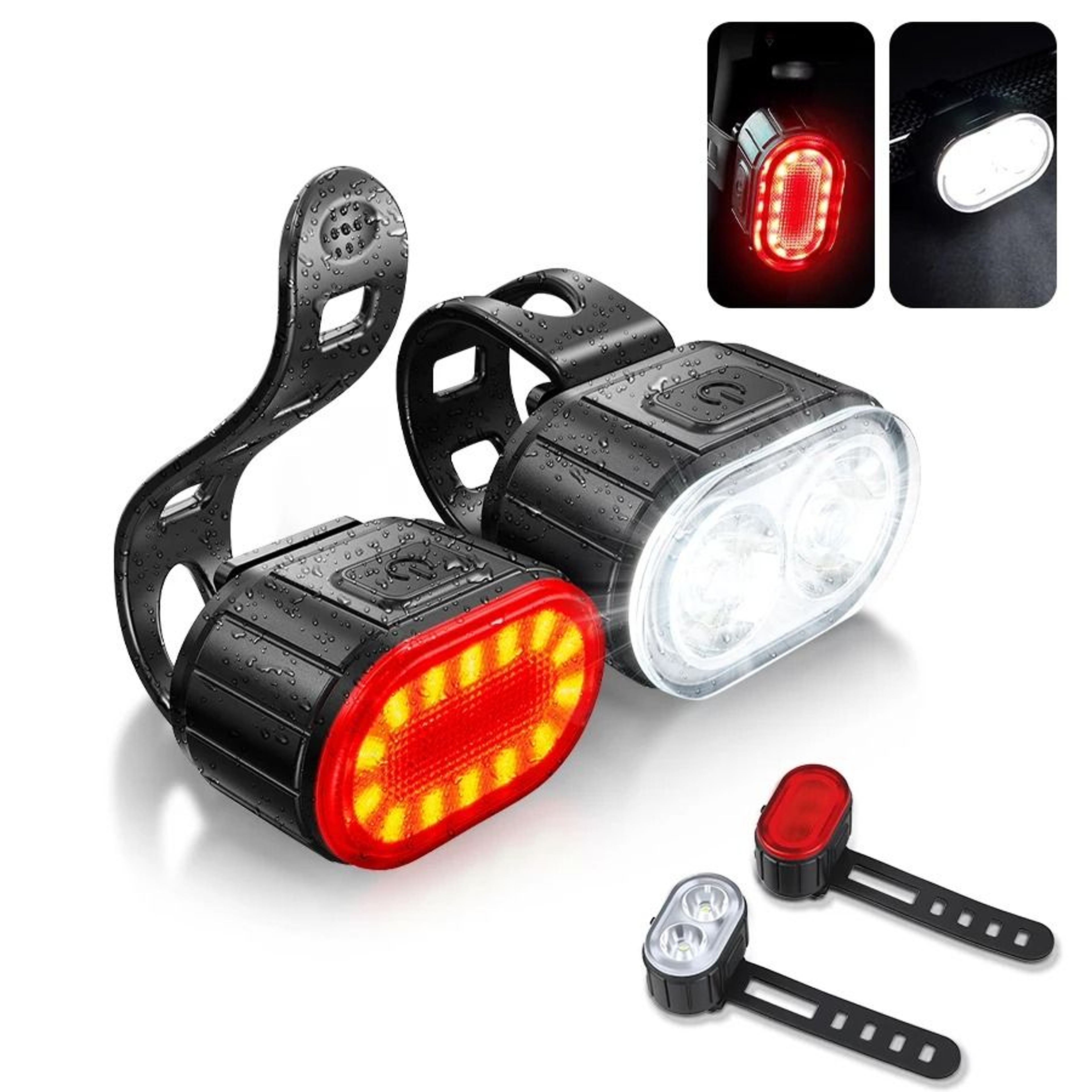 T6 LED Bicycle Front Light  HighIntensity Rechargeable Night Riding Headlamp 14