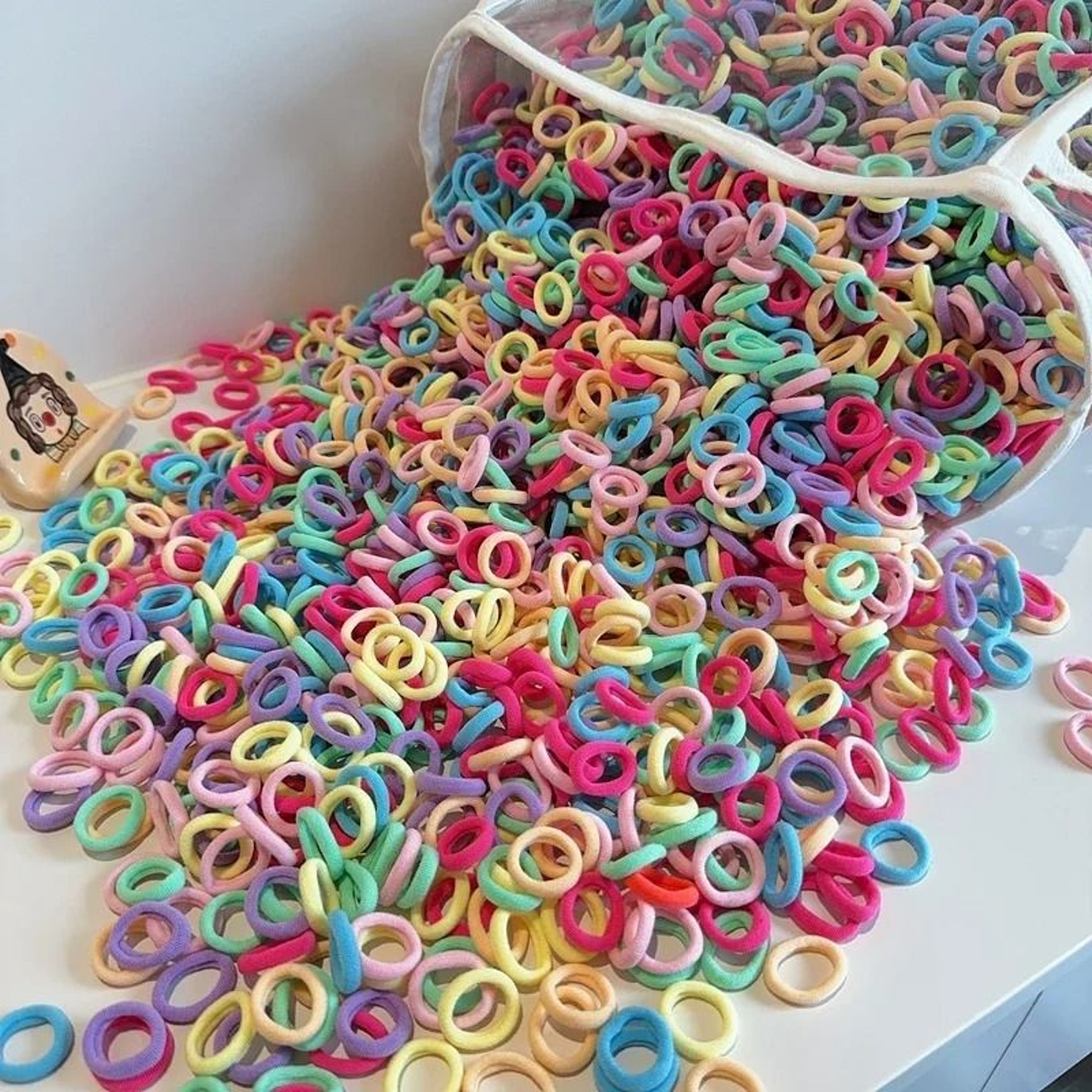Colorful Basic Nylon Elastic Hair Ties  ProfessionalStandard Ponytail Holders 9