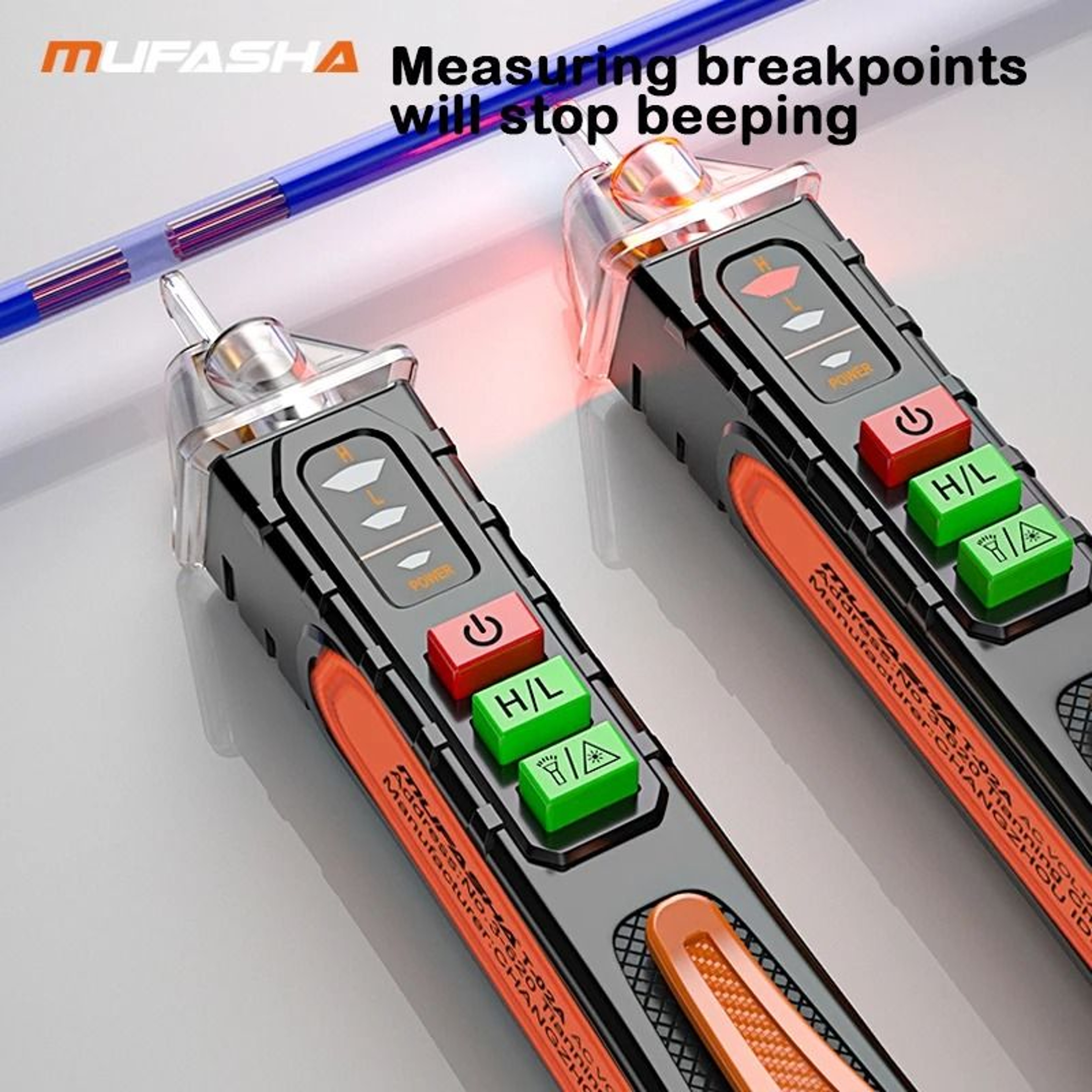 MUFASHA NonContact Voltage Detector  Industrial Grade Electrical Tester 4