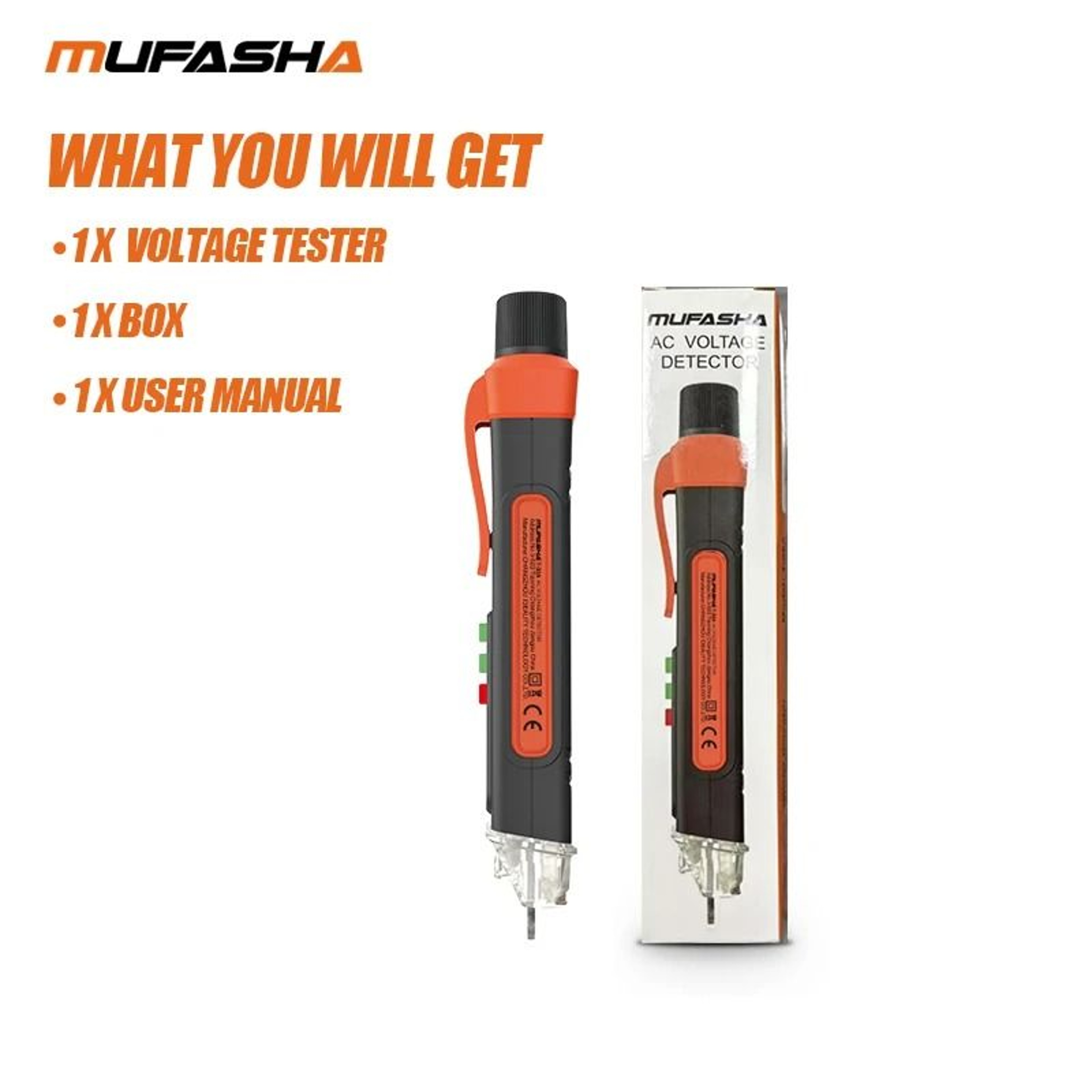 MUFASHA NonContact Voltage Detector  Industrial Grade Electrical Tester 5
