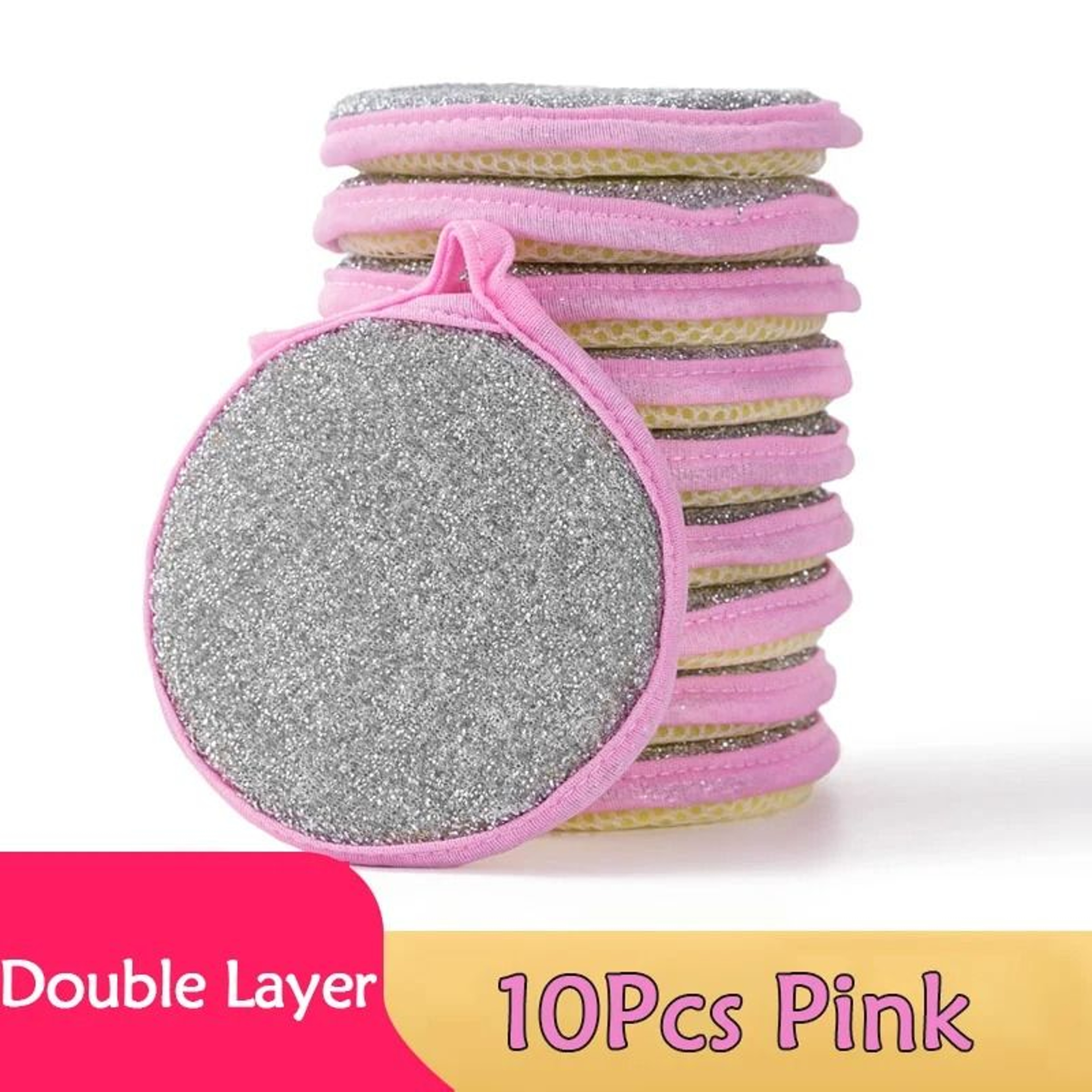 Double Sided Dishwashing Sponge And Kitchen Scrubbing Brush Set 8