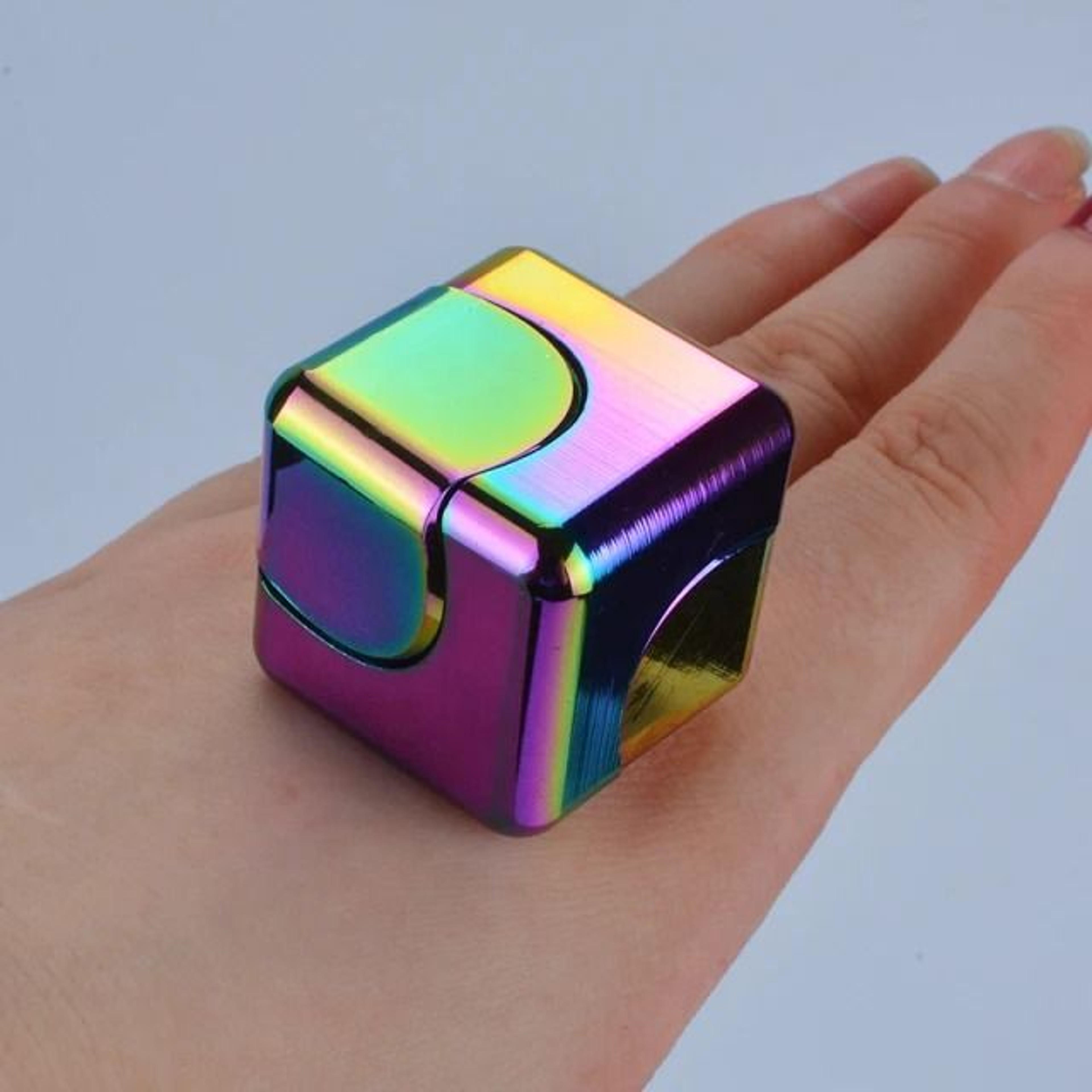 Square Decompression Spinning Top Dice Cube AntiAnxiety Fingertip Toy 6