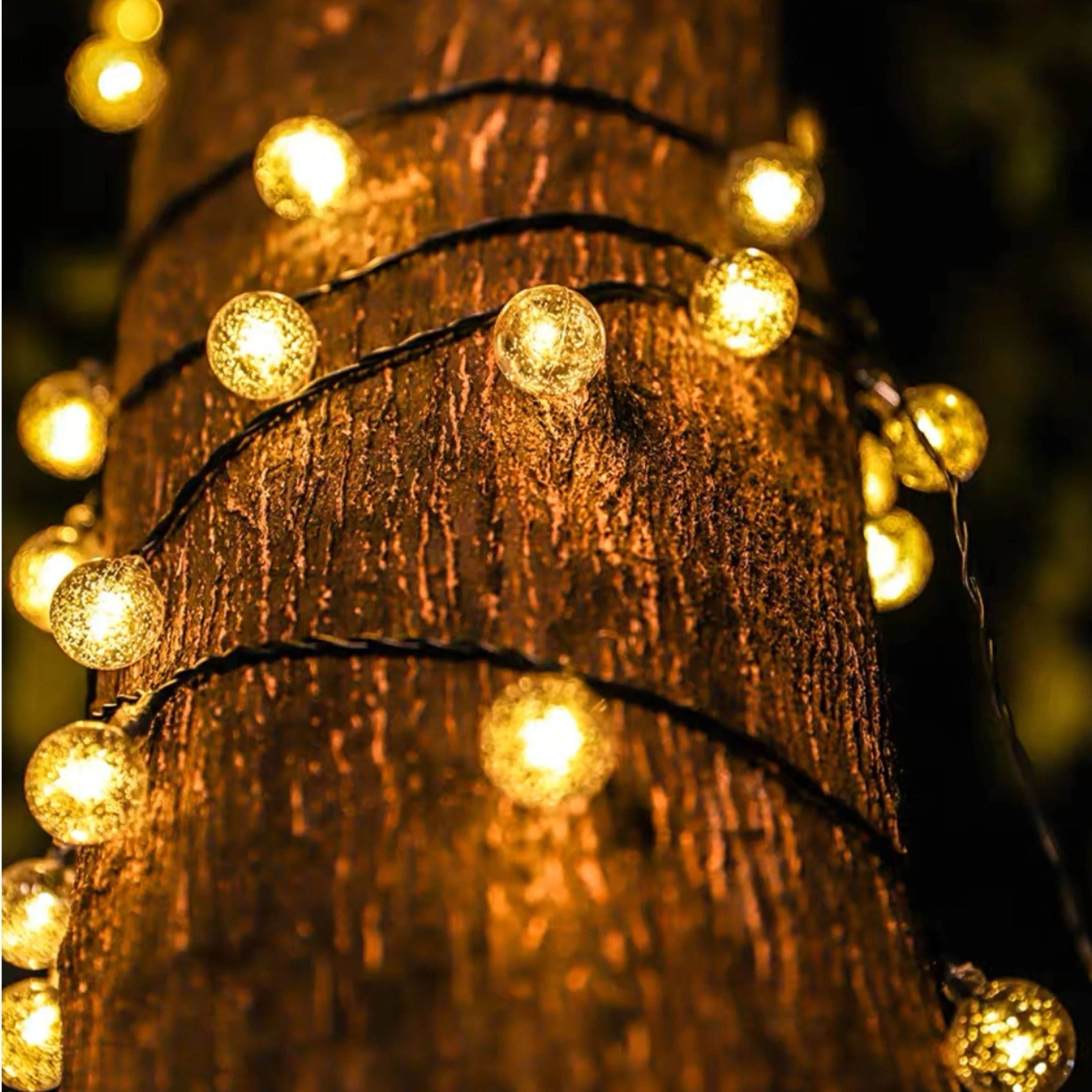 HighPerformance IP65 Crystal Globe Solar String Lights For Professional Outdoor Decor 4