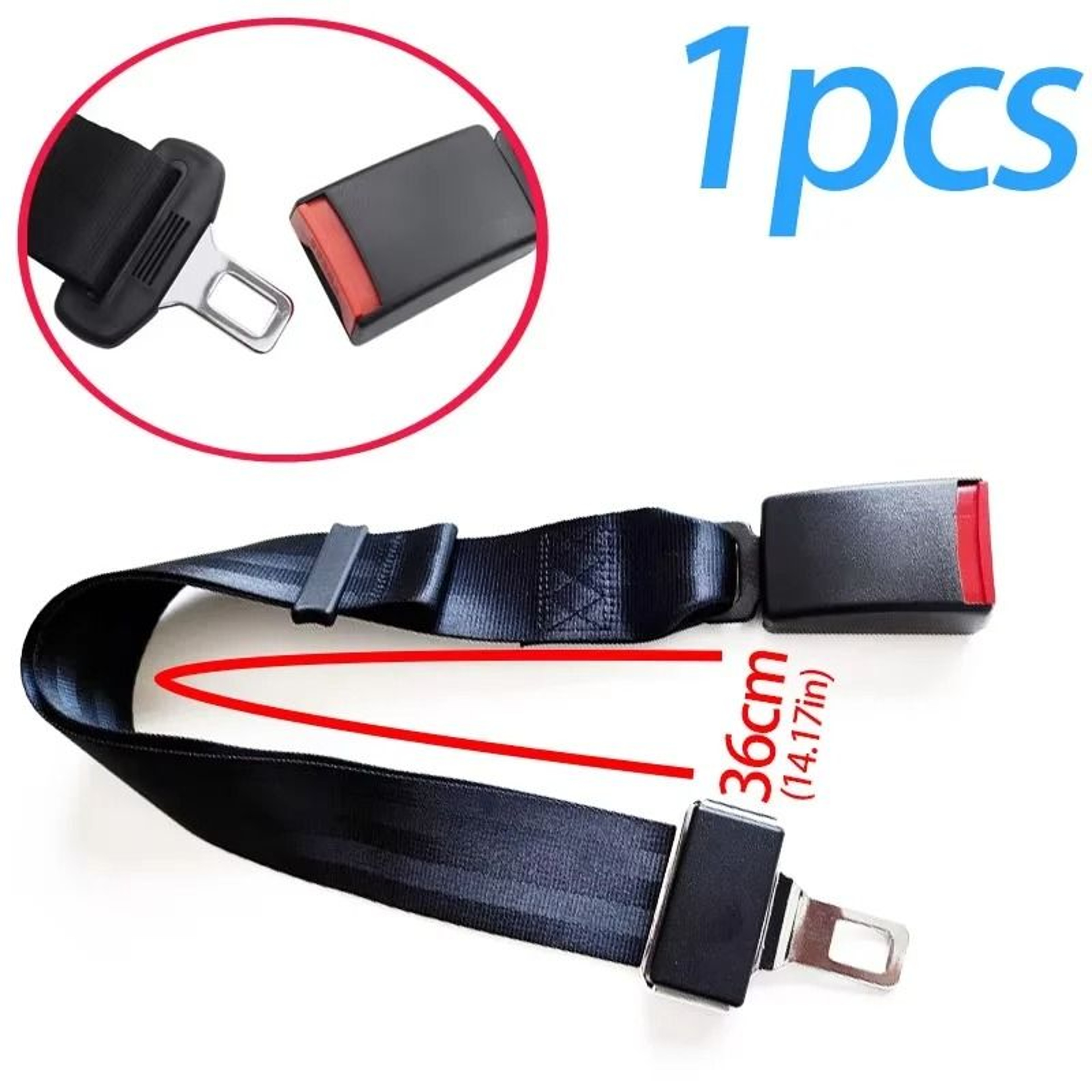 Industrial Grade Universal Car Seat Belt Extender And Safety Buckle 15