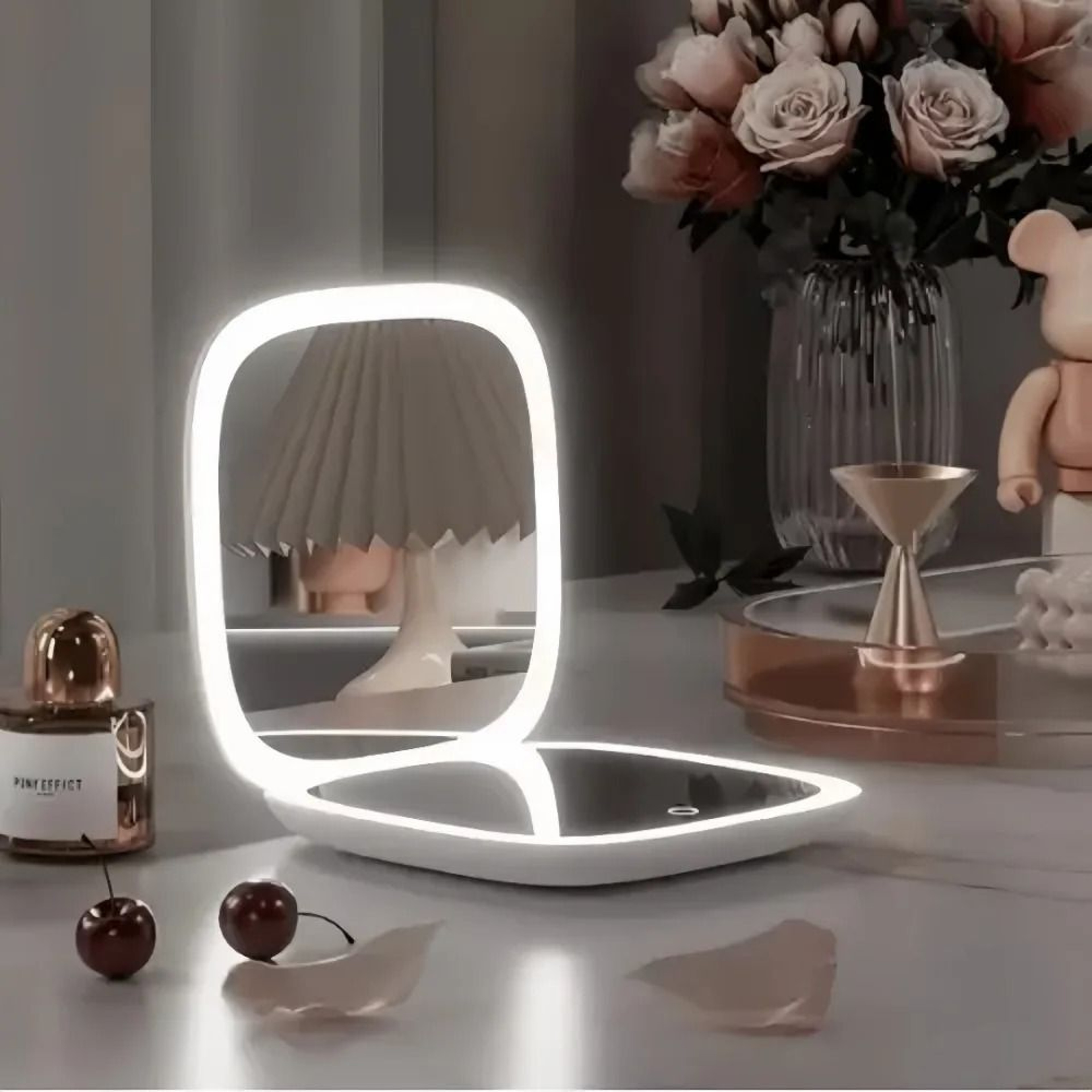 DoubleSided LED Makeup Mirror With 3x Magnification 1