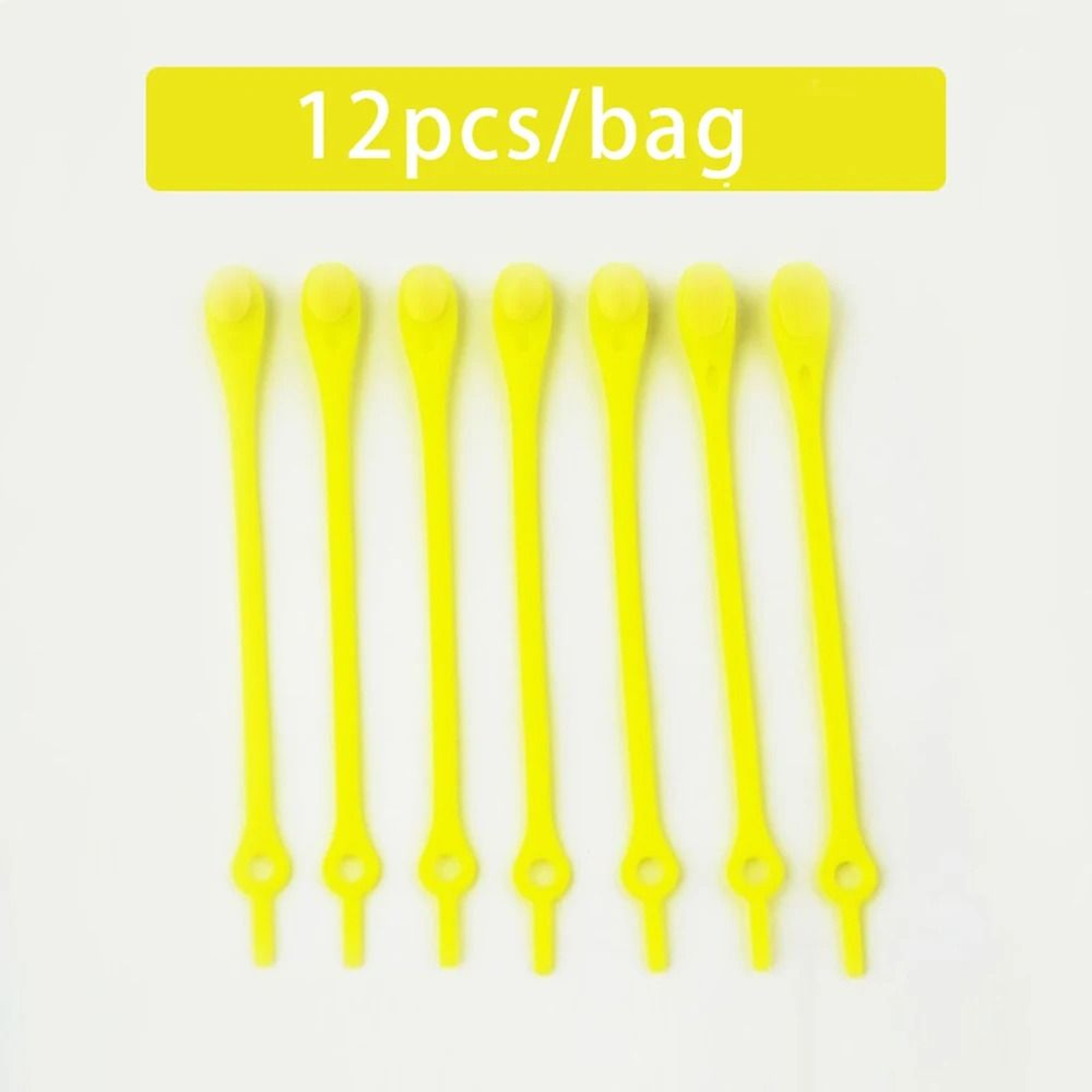 Elastic NoTie Silicone Shoelaces 12Piece MultiPack 16