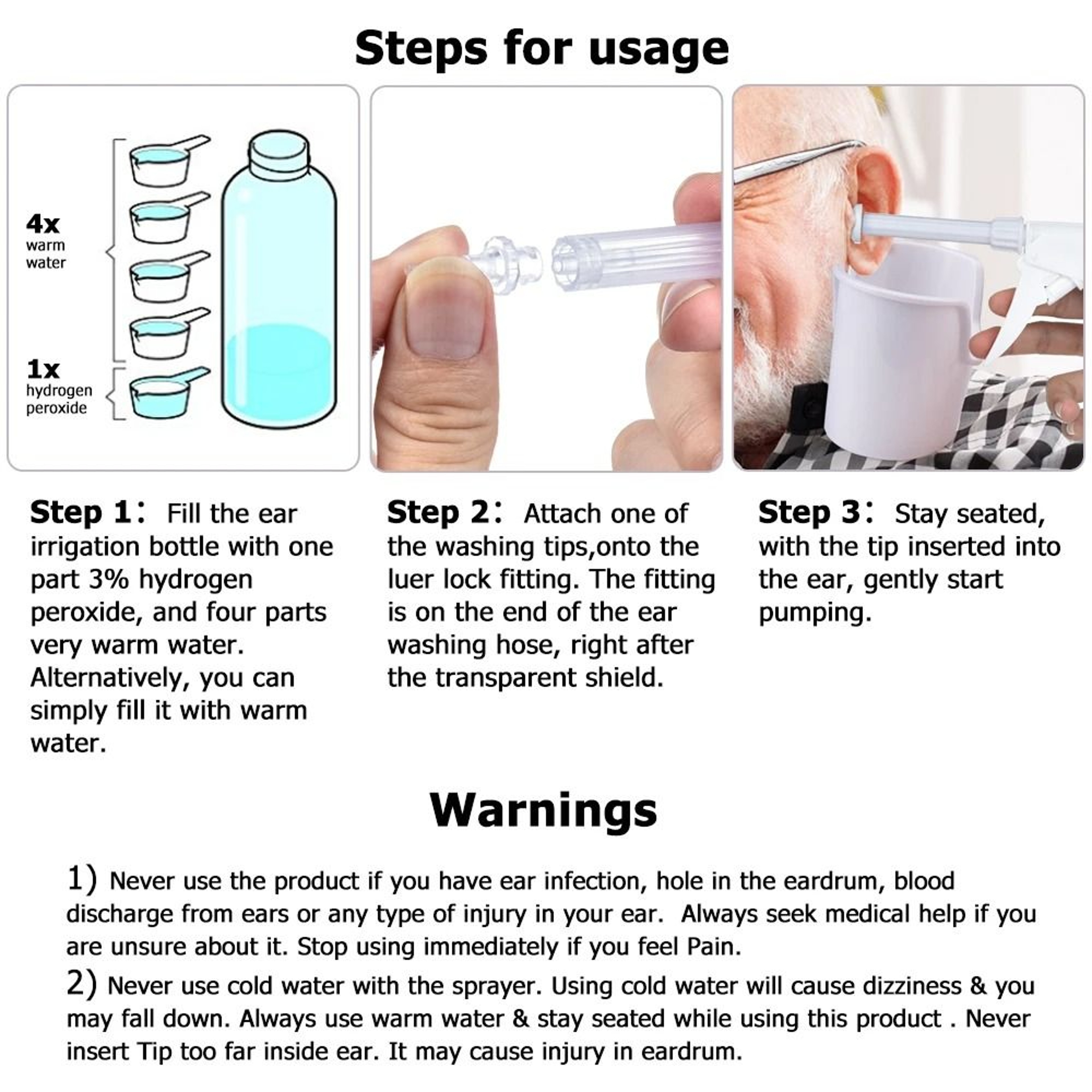 Portable 300ml Ear Wax Removal Irrigation System 4
