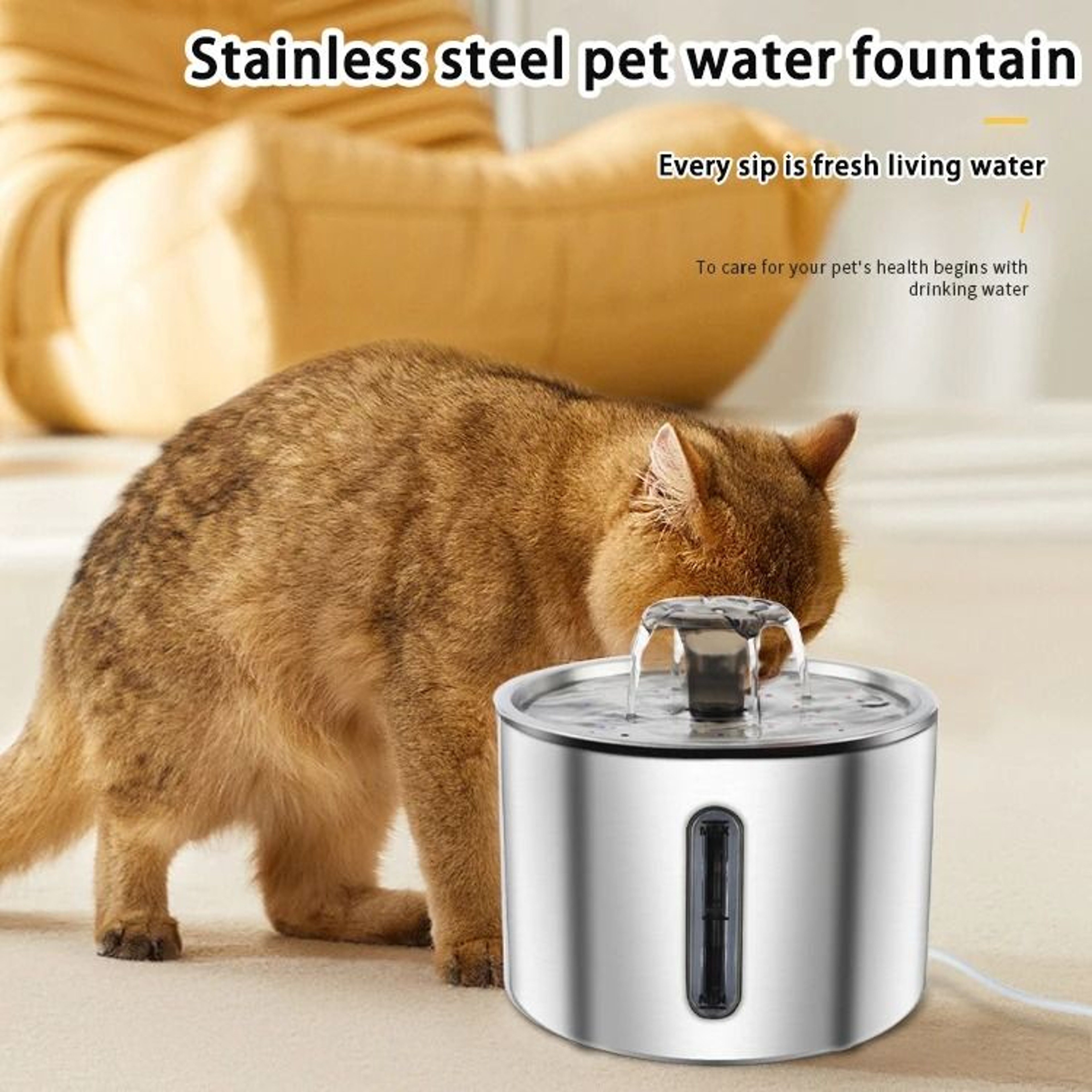 Stainless Steel Automatic Pet Water Fountain 25L 2