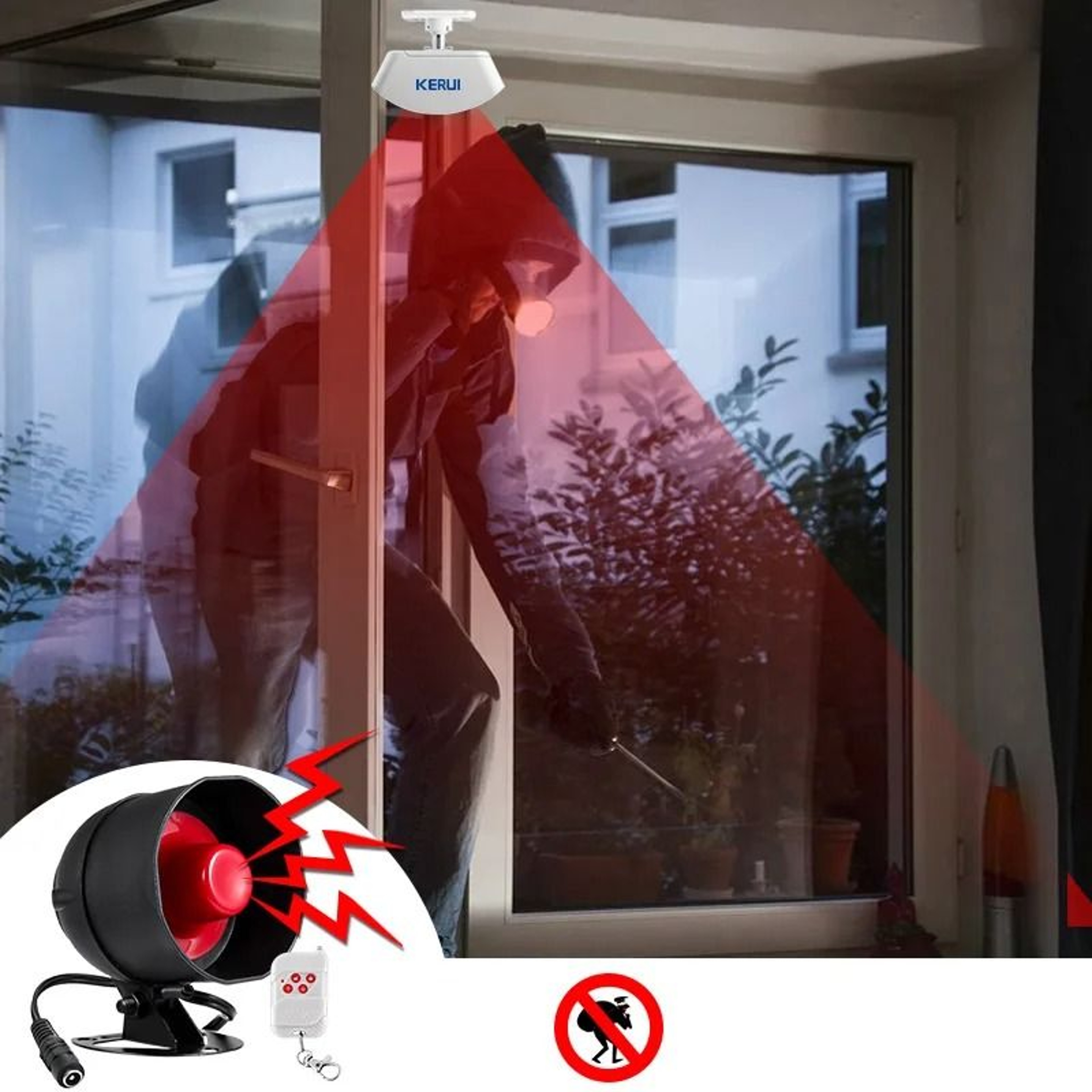 KERUI Wireless Home  Garage Burglar Alarm System 2