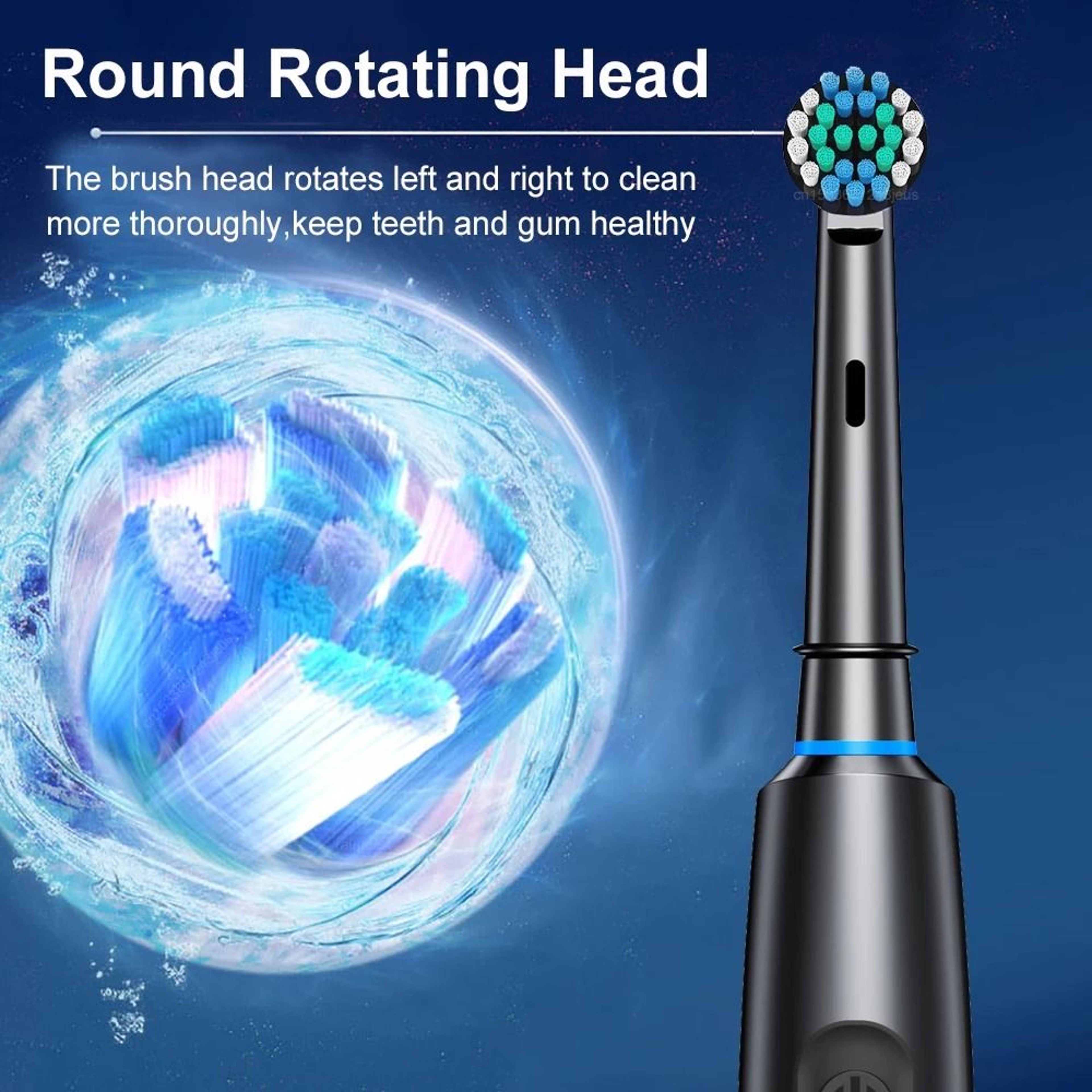 Electric Rotary Rechargeable Toothbrush For Adults 1