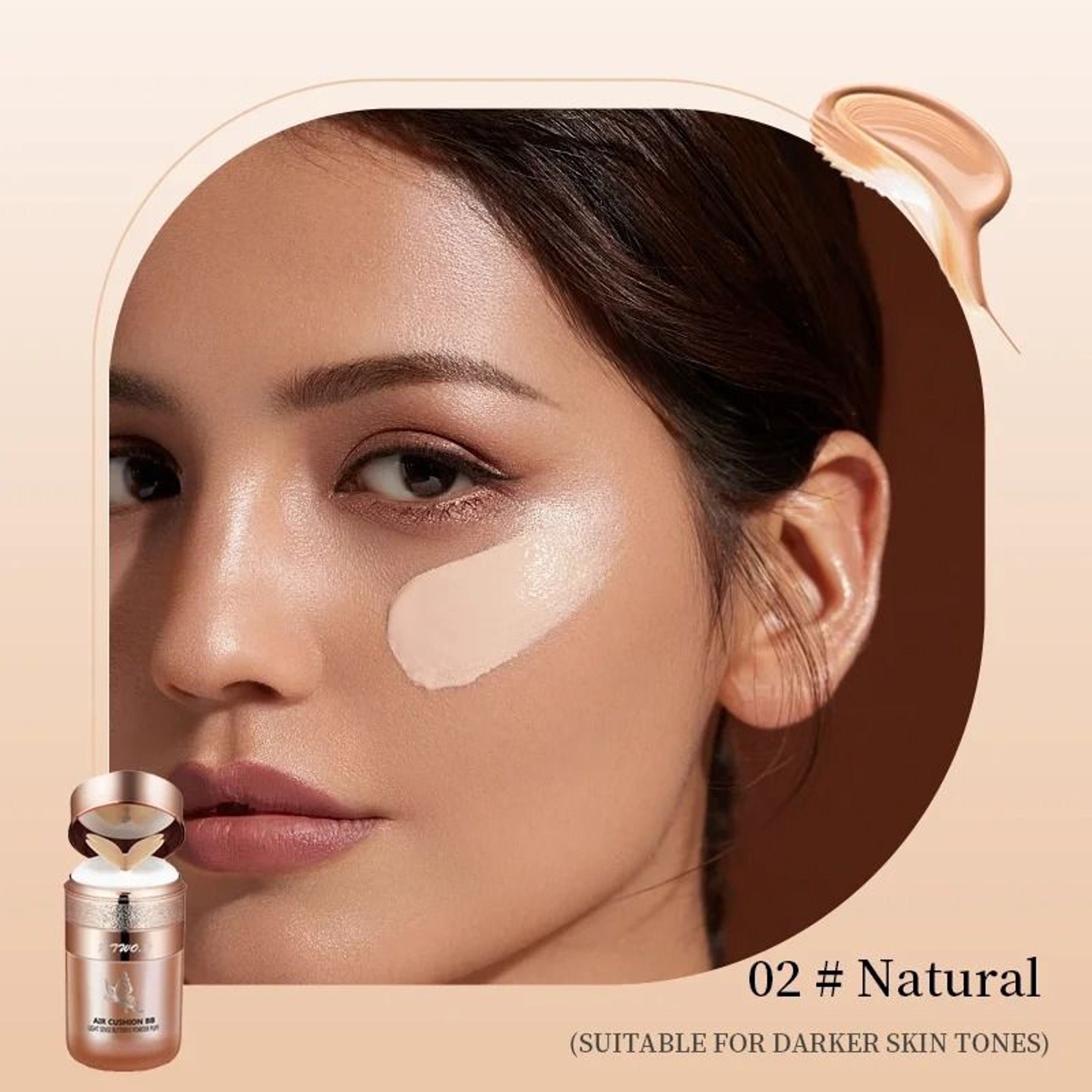 Air Cushion BB Cream With Butterfly Powder Puff 6