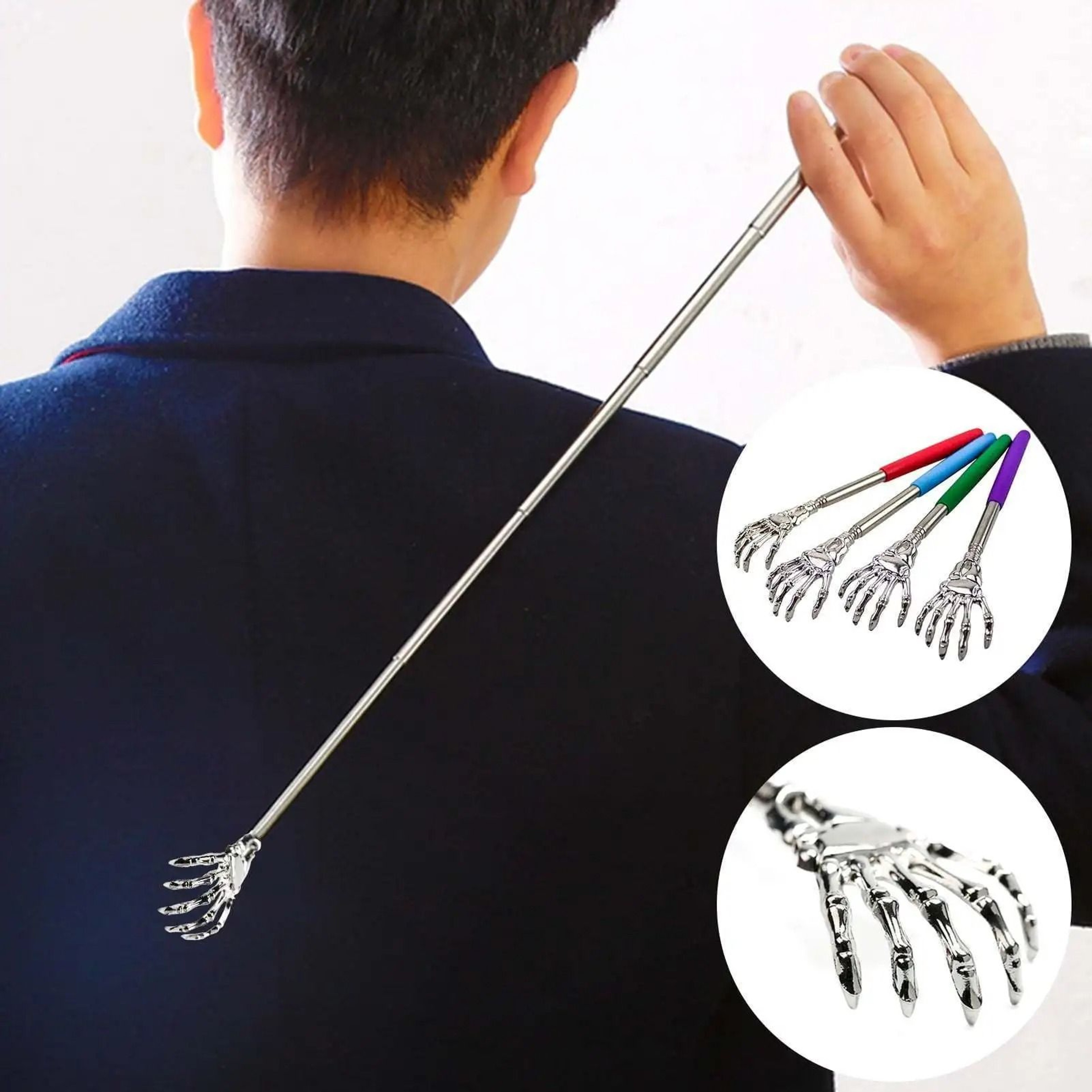 Stainless Steel Telescopic Back Scratcher 1
