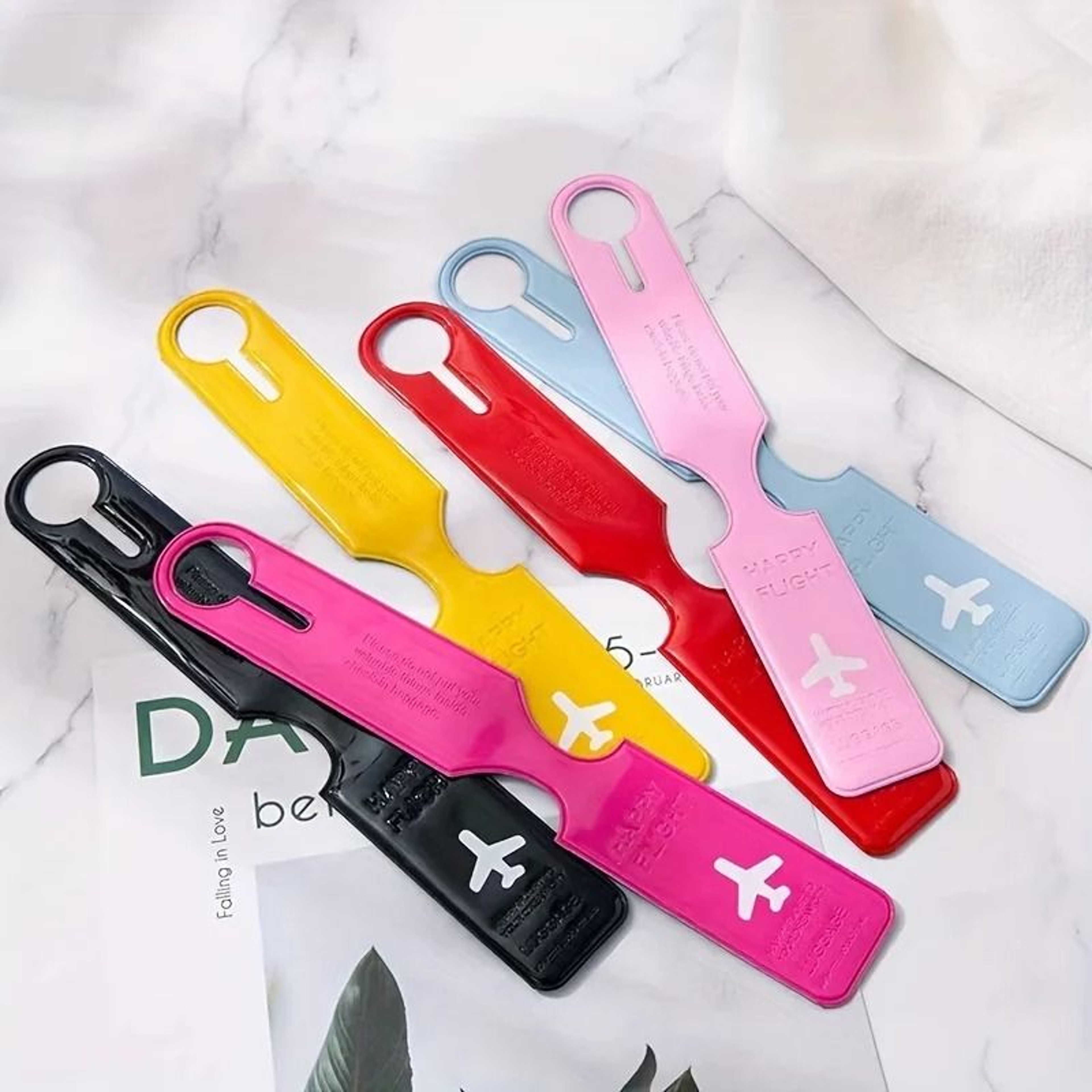 6pcs Creative Travel Luggage Tags 0